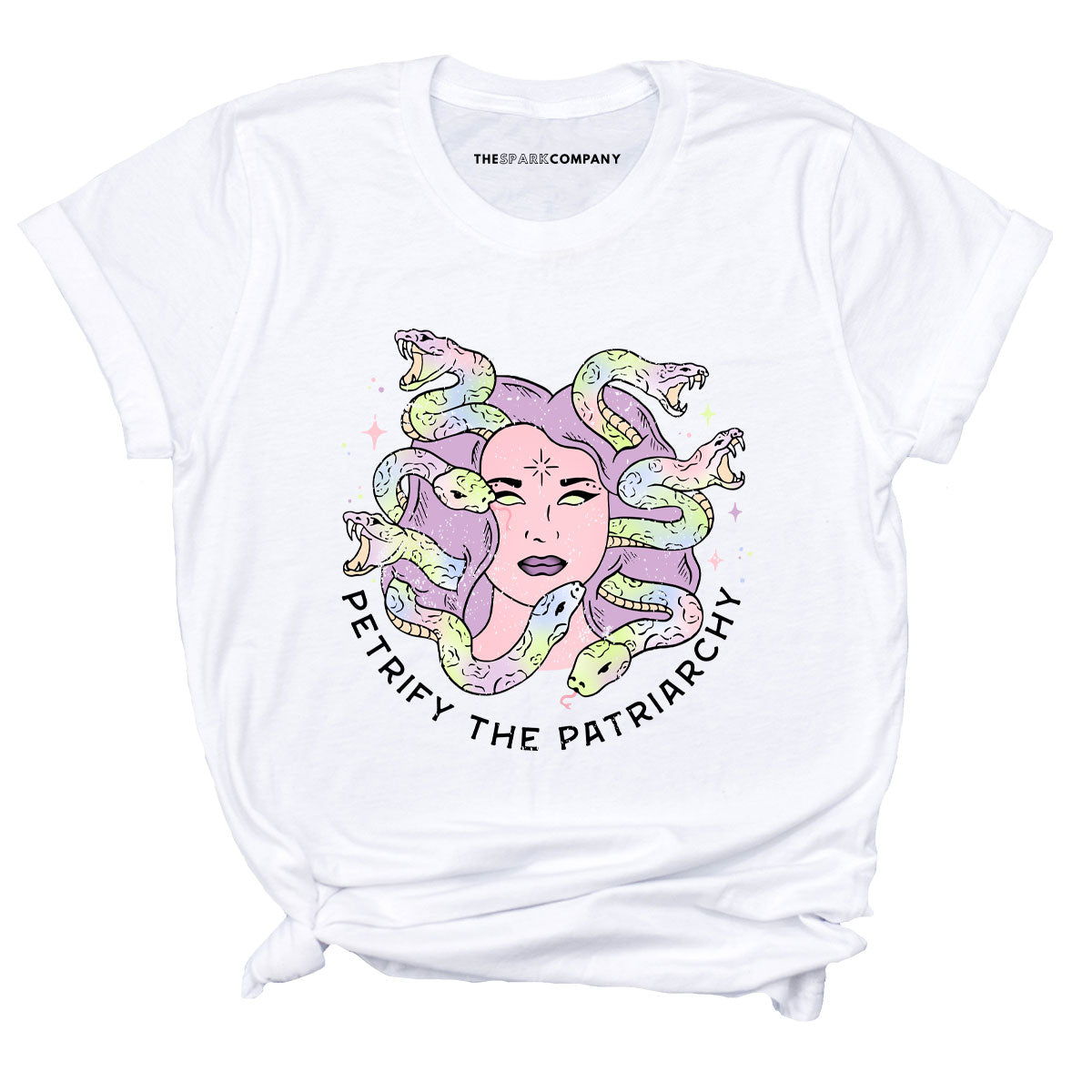 Limited Colour: Petrify The Patriarchy T-Shirt-Feminist Apparel, Feminist Clothing, Feminist T Shirt, BC3001-The Spark Company