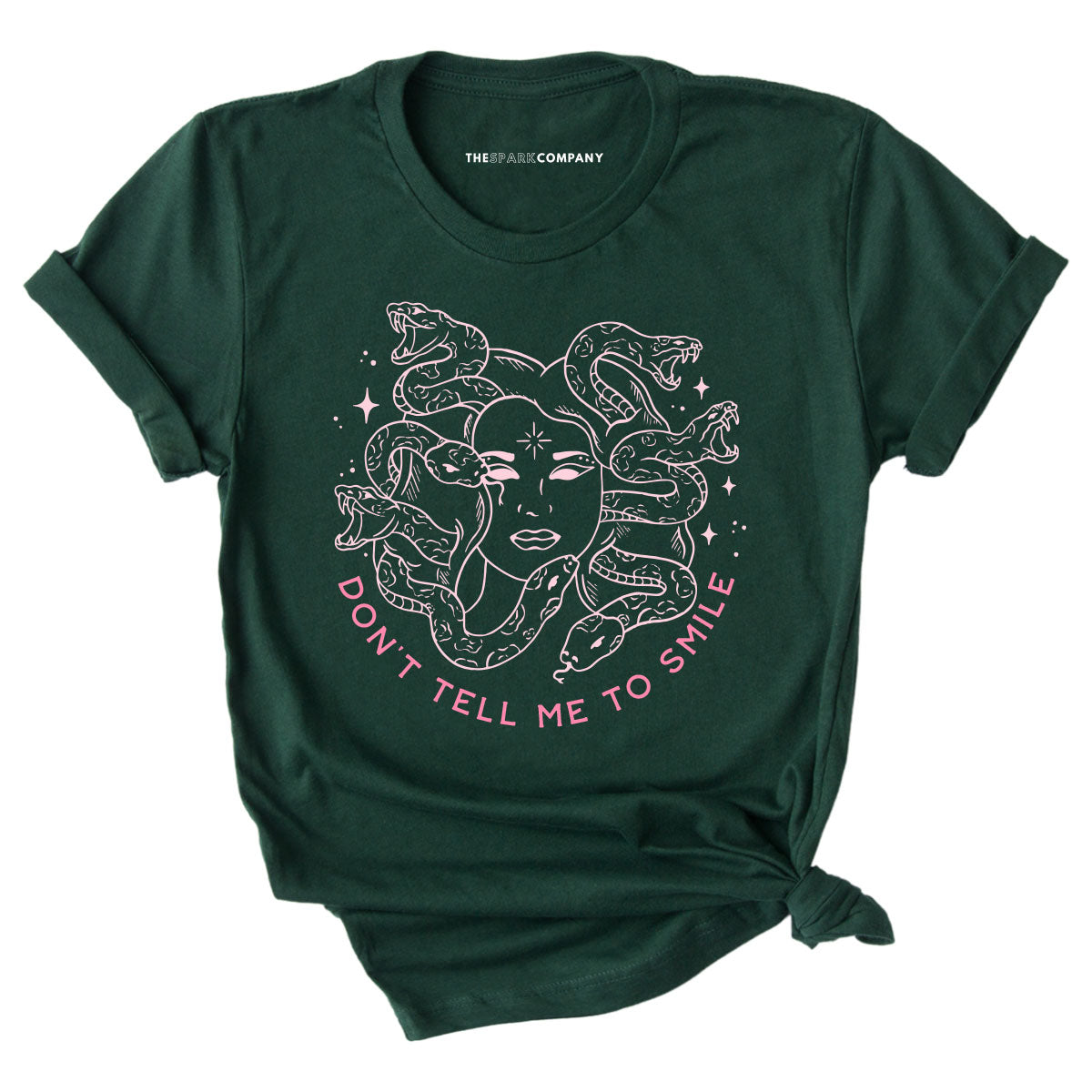 Limited Run! Don't Tell Me To Smile T-Shirt-Feminist Apparel, Feminist Clothing, Feminist T Shirt, BC3001-The Spark Company