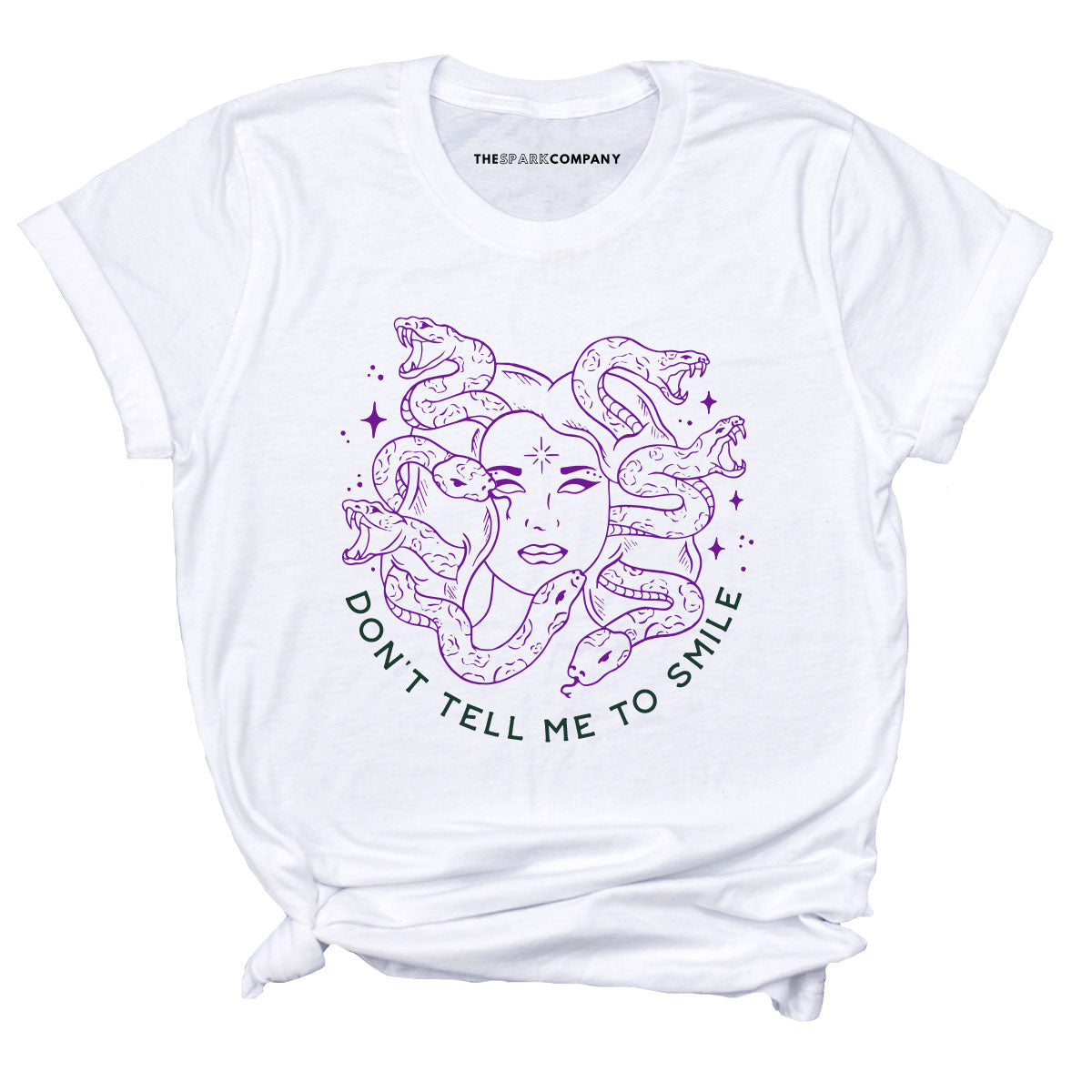 Limited Run! Don't Tell Me To Smile T-Shirt-Feminist Apparel, Feminist Clothing, Feminist T Shirt, BC3001-The Spark Company