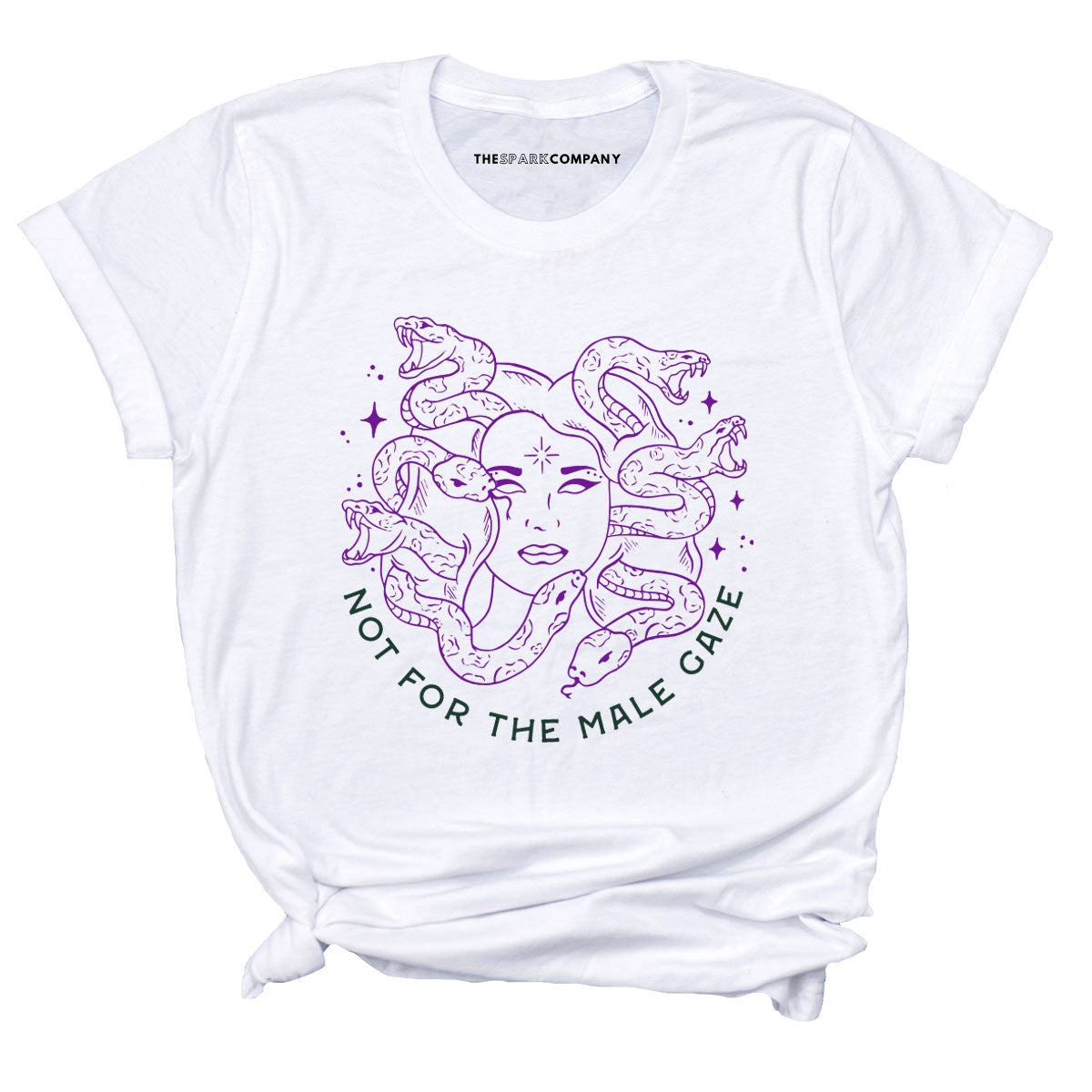 Limited Run! Not For The Male Gaze T-Shirt-Feminist Apparel, Feminist Clothing, Feminist T Shirt, BC3001-The Spark Company