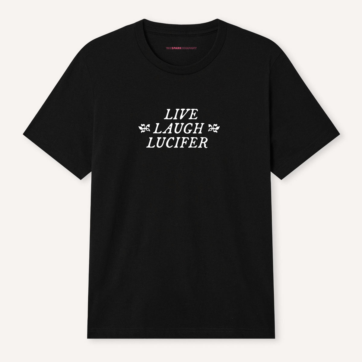 Live Laugh Lucifer T-Shirt-Feminist Apparel, Feminist Clothing, Feminist T Shirt, BC3001-The Spark Company