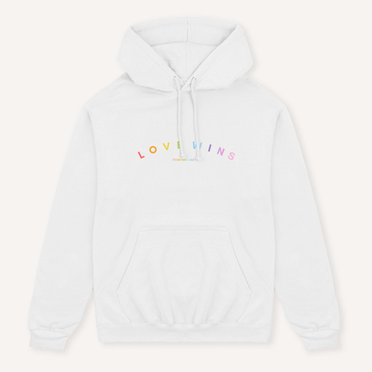 Love Wins Pastel Heart Hoodie-Feminist Apparel, Feminist Clothing, Feminist Hoodie, JH001-The Spark Company