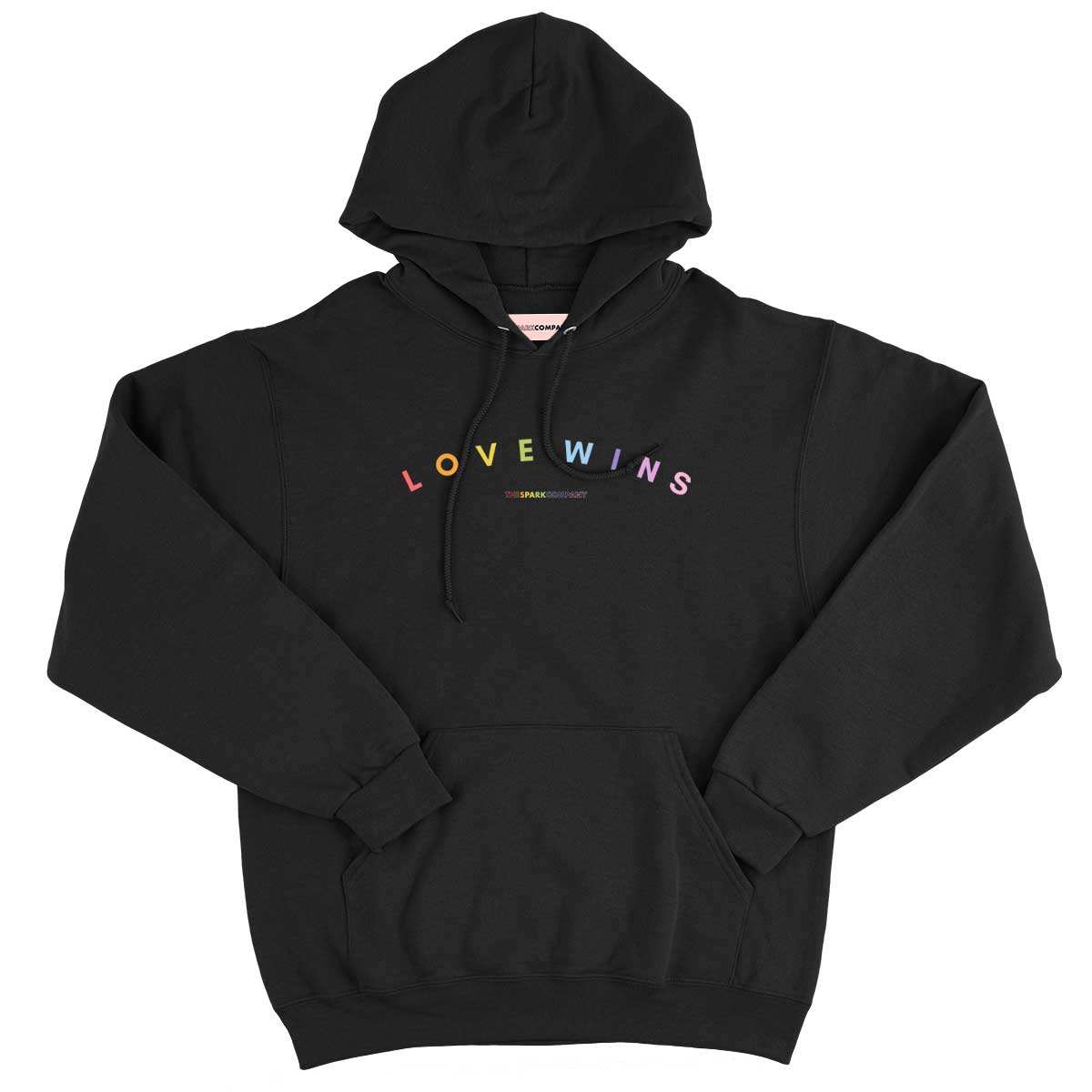 Love Wins Pastel Heart Hoodie-Feminist Apparel, Feminist Clothing, Feminist Hoodie, JH001-The Spark Company