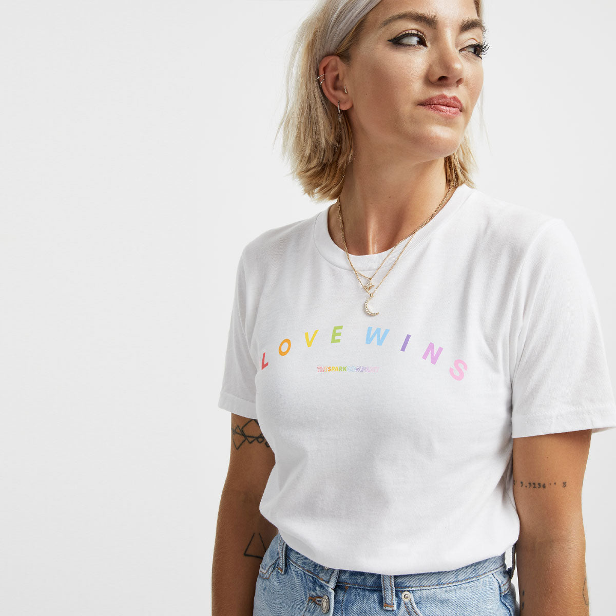 Love Wins Pastel Heart T-Shirt-LGBT Apparel, LGBT Clothing, LGBT T Shirt, BC3001-The Spark Company