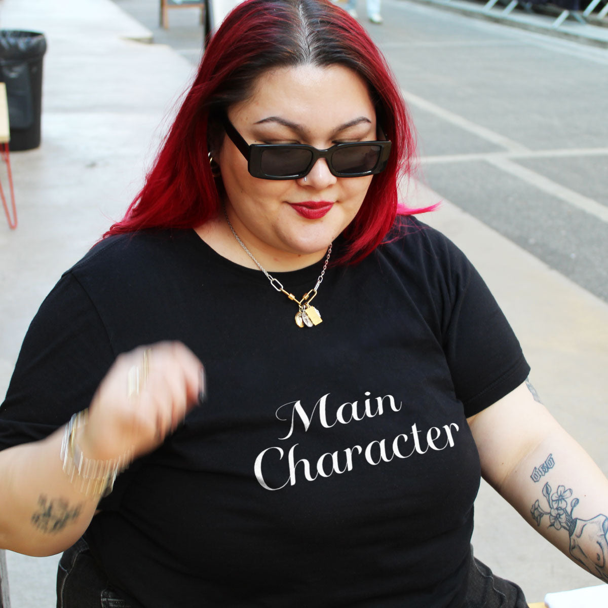 Main Character T-Shirt-Feminist Apparel, Feminist Clothing, Feminist T Shirt, BC3001-The Spark Company