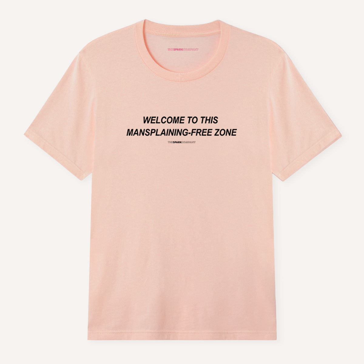 Mansplaining-Free Zone Men's T-Shirt-Feminist Apparel, Feminist Clothing, Men's Feminist T Shirt, BC3001-The Spark Company