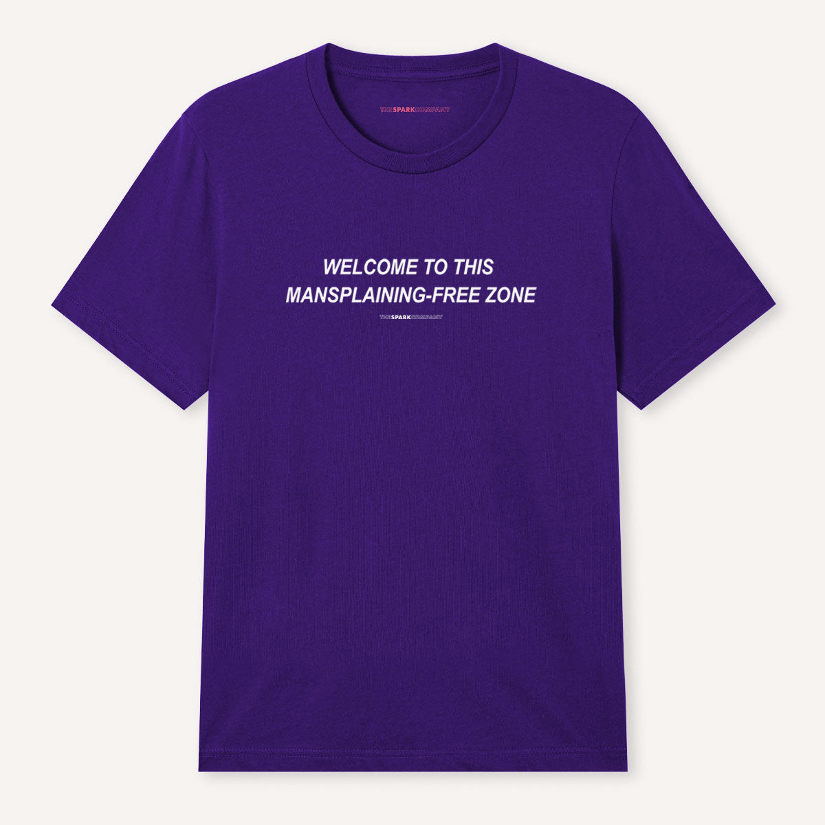 Mansplaining-Free Zone Men's T-Shirt-Feminist Apparel, Feminist Clothing, Men's Feminist T Shirt, BC3001-The Spark Company