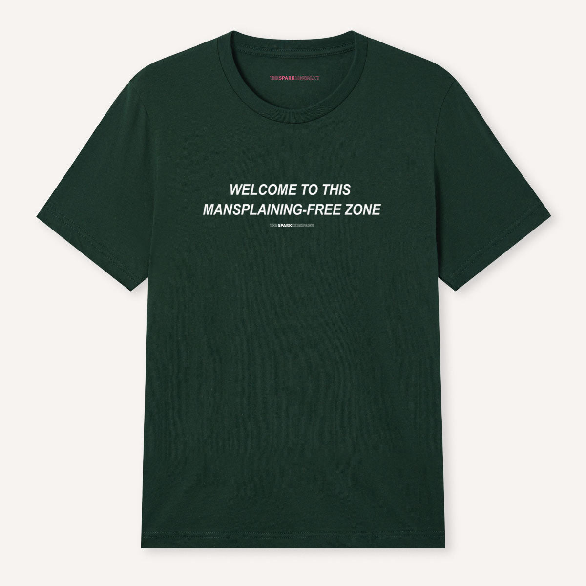 Mansplaining-Free Zone T-Shirt-Feminist Apparel, Feminist Clothing, Feminist T Shirt-The Spark Company