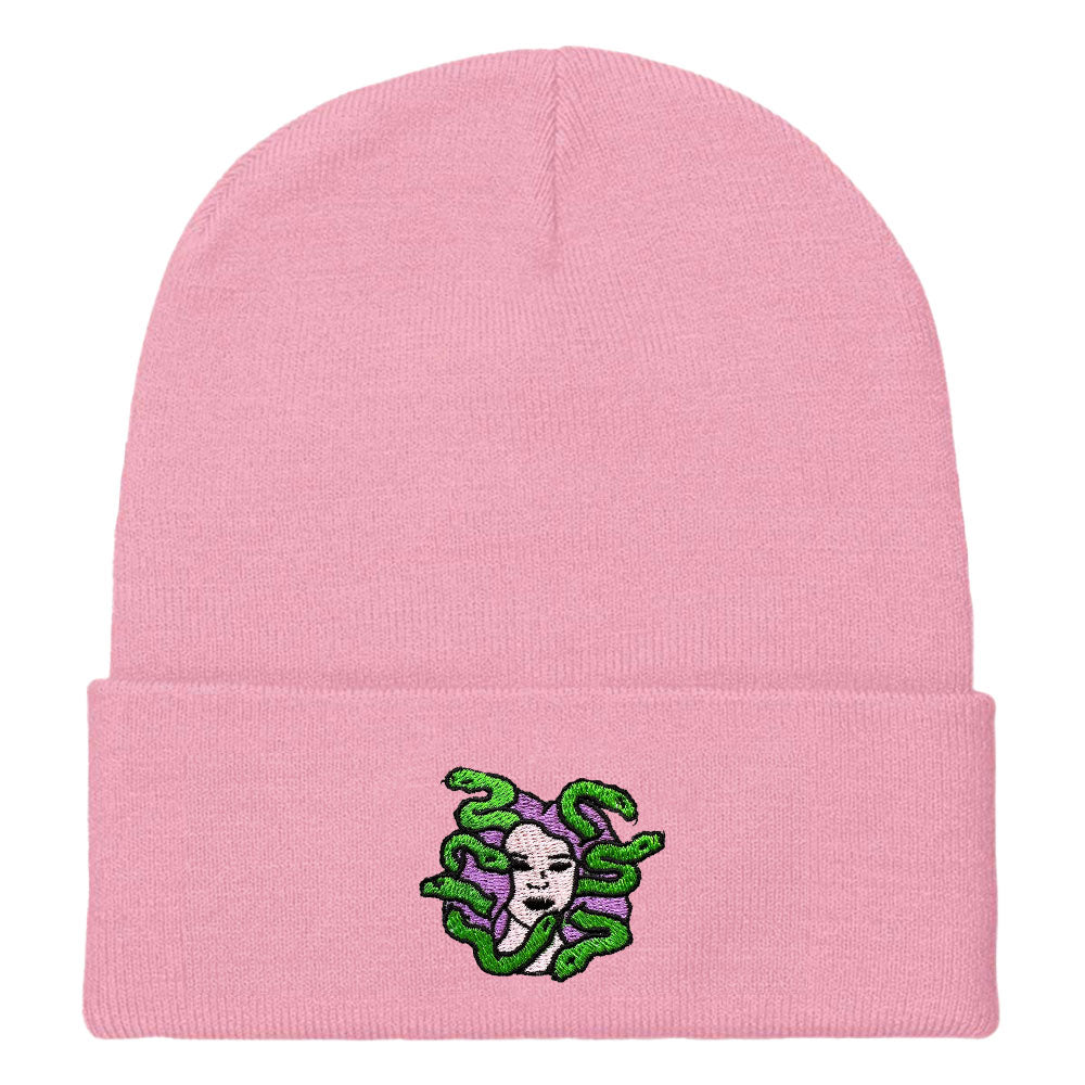 Medusa Embroidered Beanie Hat-Feminist Apparel, Feminist Gift, Feminist Cuffed Beanie Hat, BB45-The Spark Company