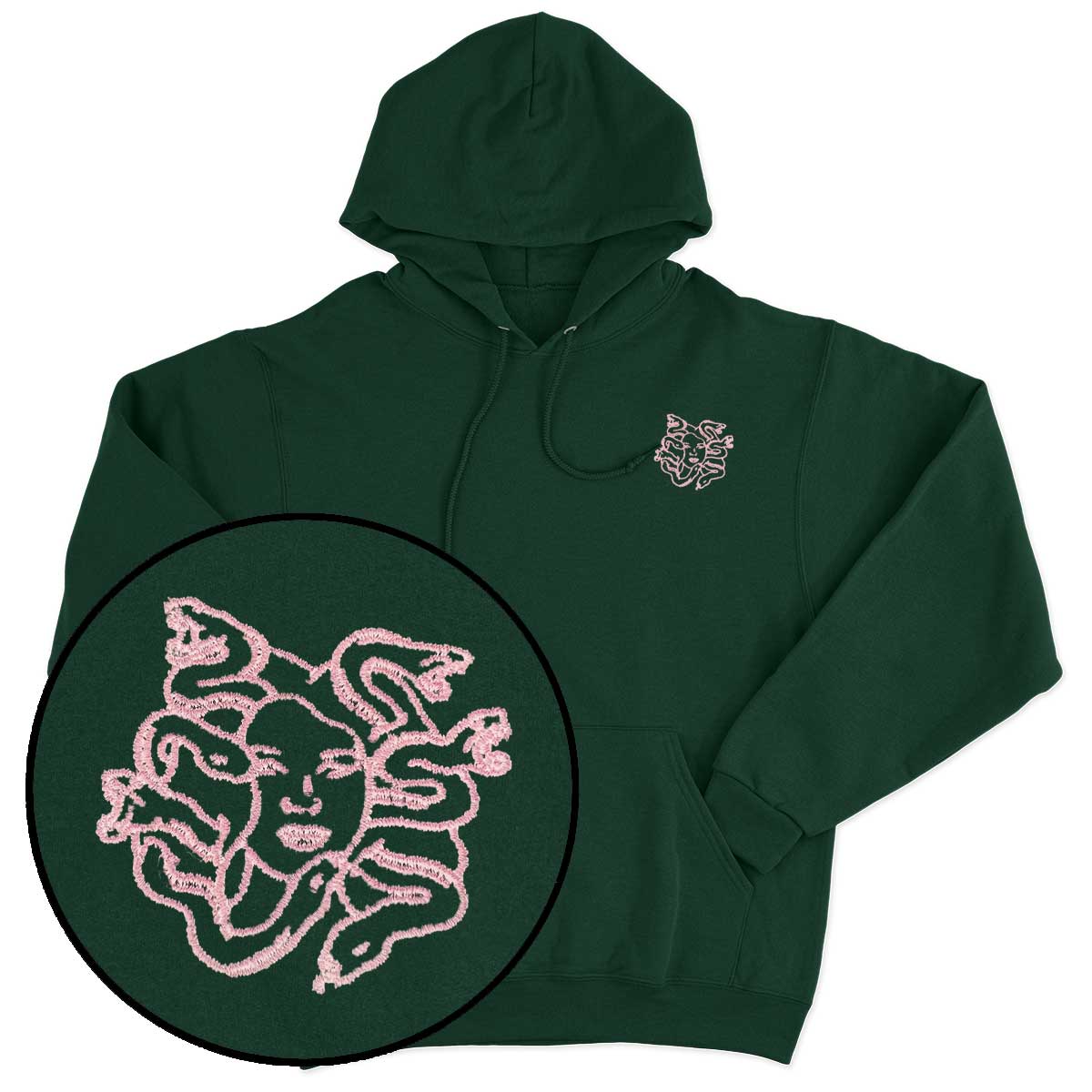 Medusa Embroidered Hoodie-Feminist Apparel, Feminist Clothing, Feminist Hoodie, JH001-The Spark Company