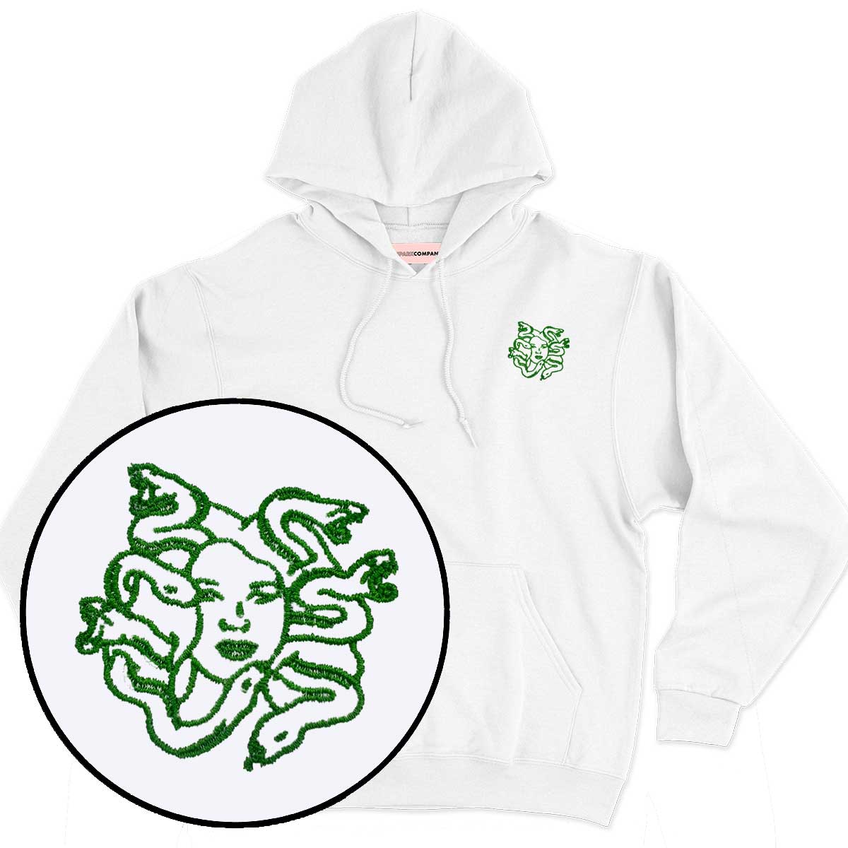 Medusa Embroidered Hoodie-Feminist Apparel, Feminist Clothing, Feminist Hoodie, JH001-The Spark Company