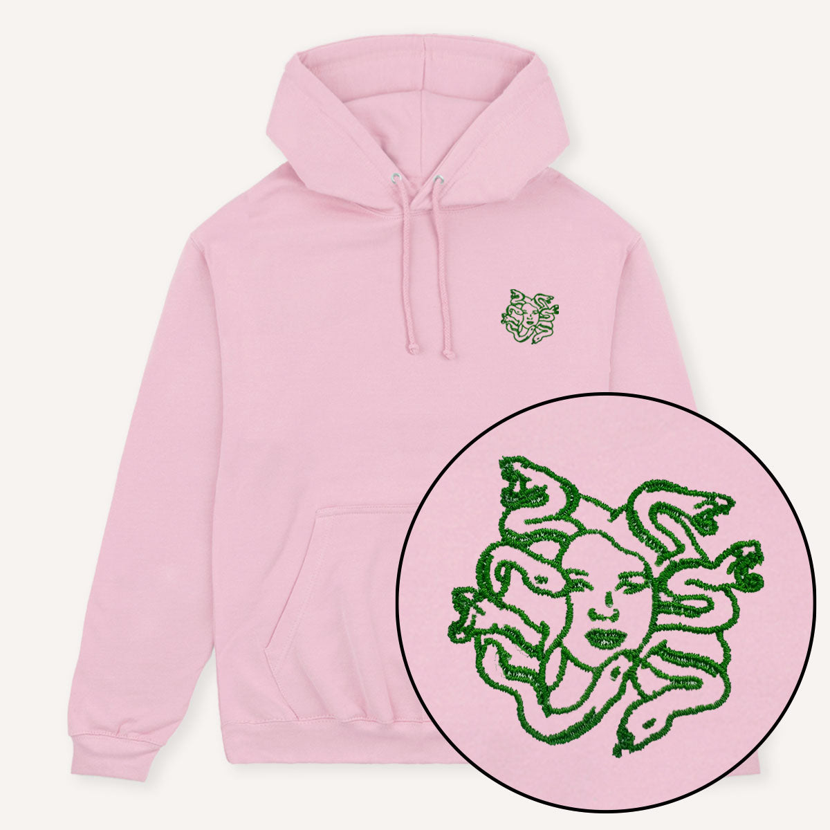 Medusa Embroidered Hoodie-Feminist Apparel, Feminist Clothing, Feminist Hoodie, JH001-The Spark Company