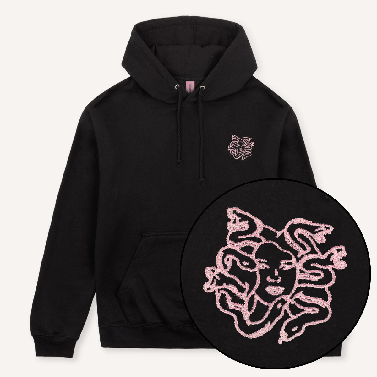 Medusa Embroidered Hoodie | The Spark Company