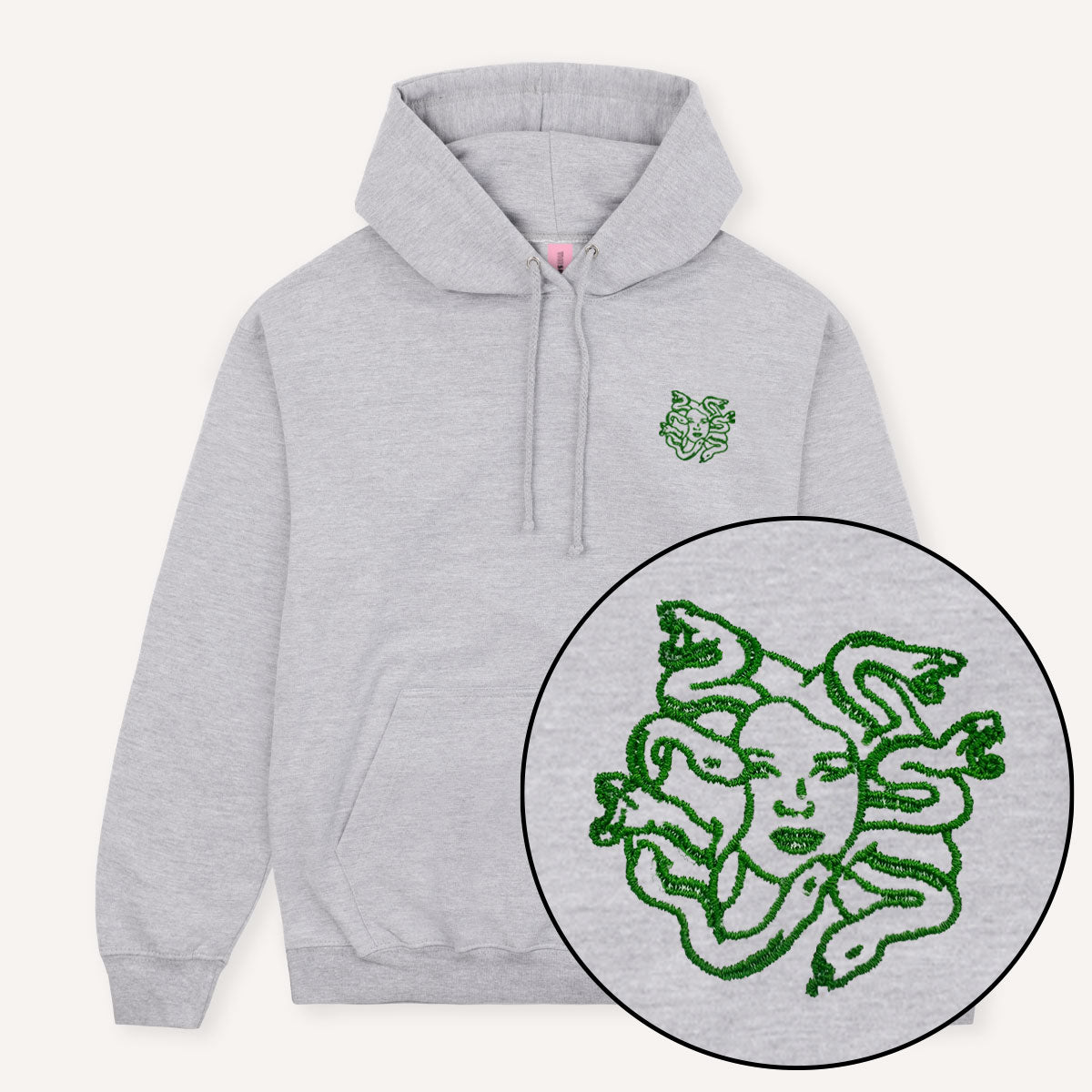 Medusa Embroidered Hoodie-Feminist Apparel, Feminist Clothing, Feminist Hoodie, JH001-The Spark Company