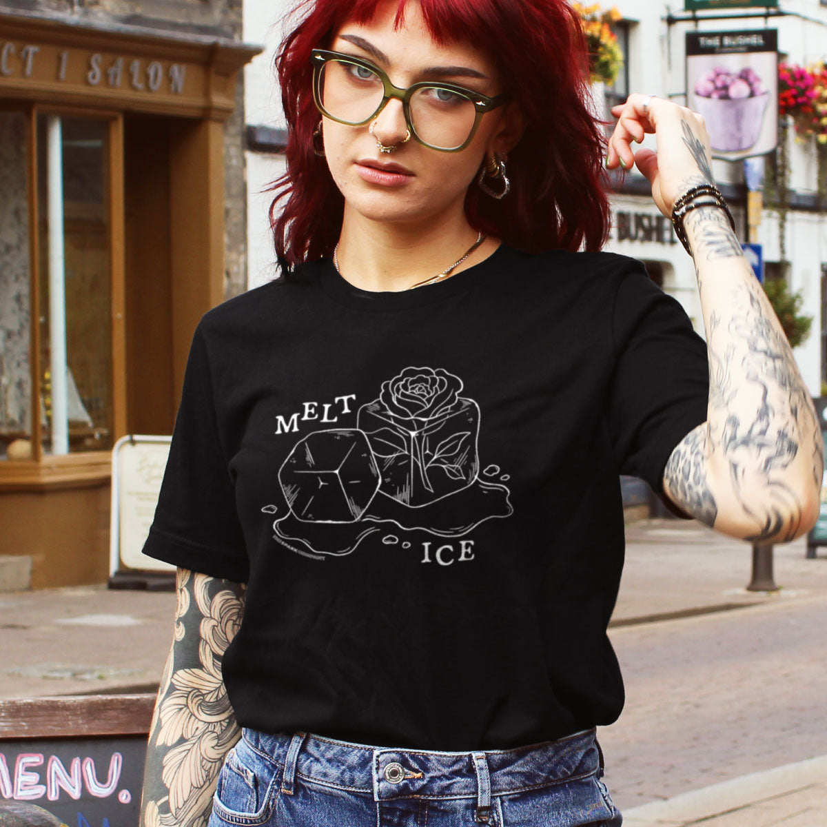 Melt Ice T-Shirt-Feminist Apparel, Feminist Clothing, Feminist T Shirt, BC3001-The Spark Company