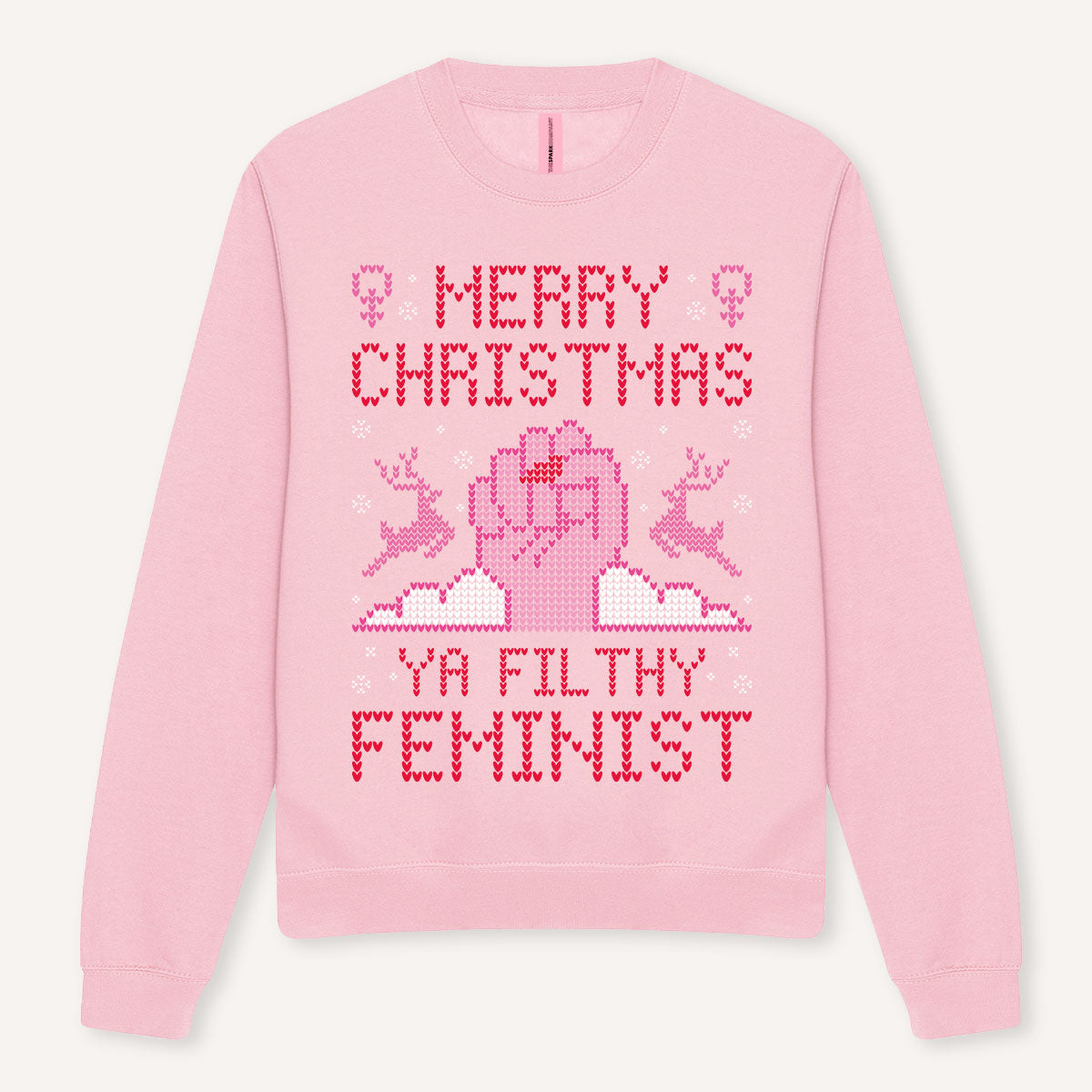 Merry Christmas Ya Filthy Feminist Ugly Christmas Jumper-Feminist Apparel, Feminist Clothing, Feminist Sweatshirt, JH030-The Spark Company