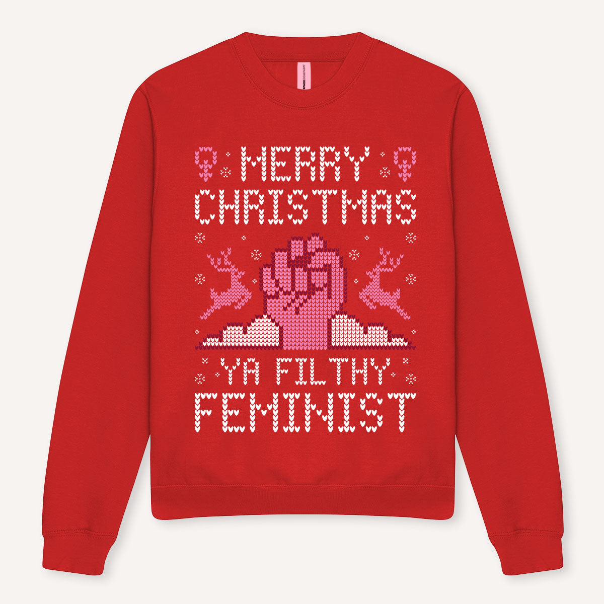 Merry Christmas Ya Filthy Feminist Ugly Christmas Jumper-Feminist Apparel, Feminist Clothing, Feminist Sweatshirt, JH030-The Spark Company
