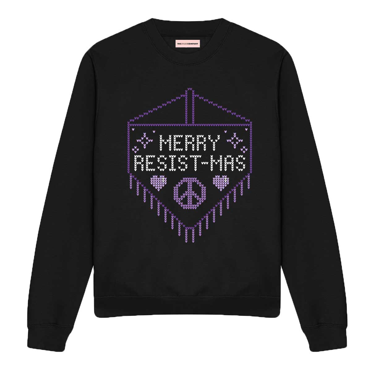 Merry Resist-mas Ugly Christmas Jumper-Feminist Apparel, Feminist Clothing, Feminist Sweatshirt, JH030-The Spark Company