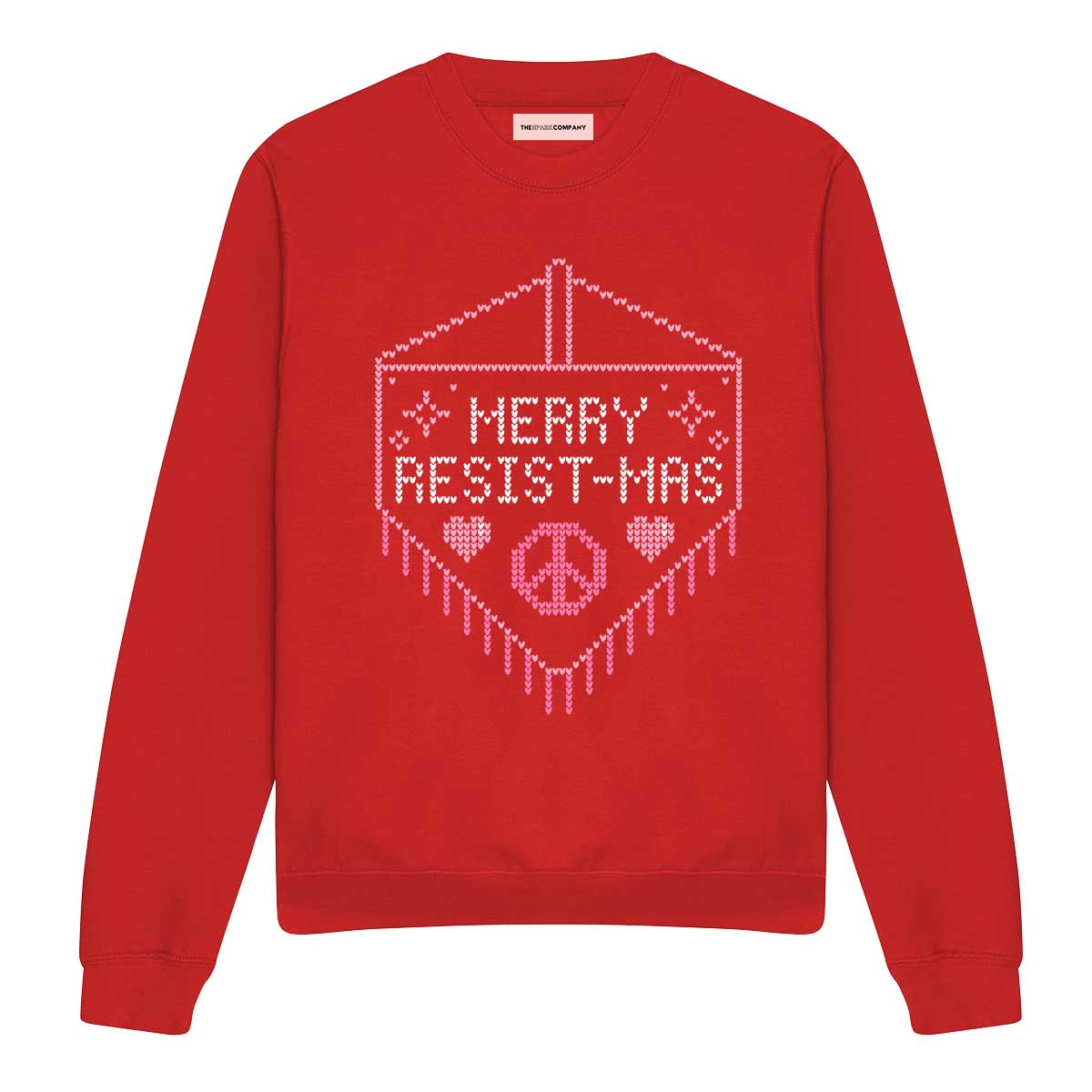 Merry Resist-mas Ugly Christmas Jumper-Feminist Apparel, Feminist Clothing, Feminist Sweatshirt, JH030-The Spark Company