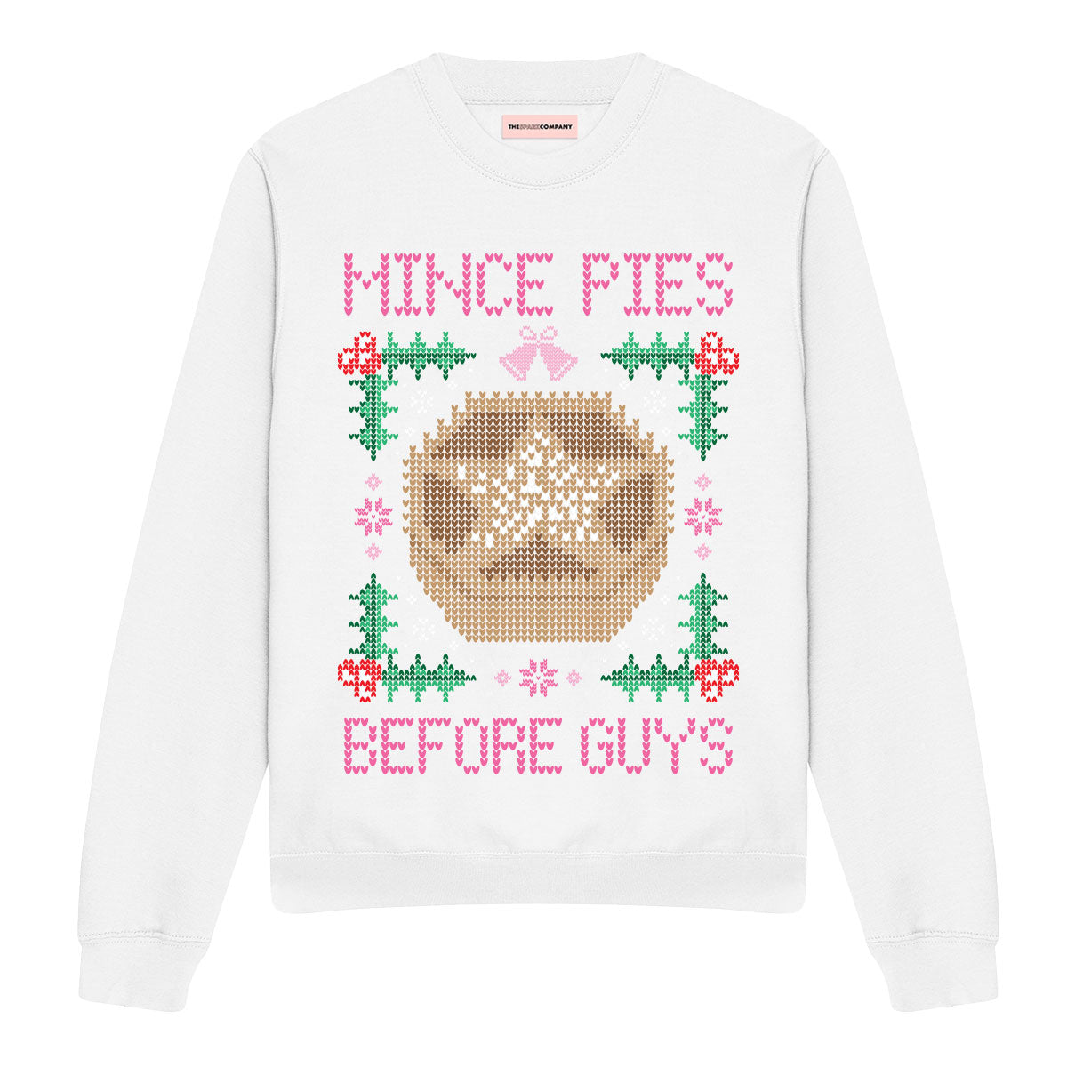 Mince Pies Before Guys Ugly Christmas Jumper-Feminist Apparel, Feminist Clothing, Feminist Sweatshirt, JH030-The Spark Company