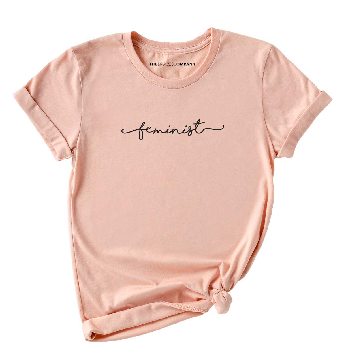 Minimalist Feminist Design T-Shirt-Feminist Apparel, Feminist Clothing, Feminist T Shirt-The Spark Company