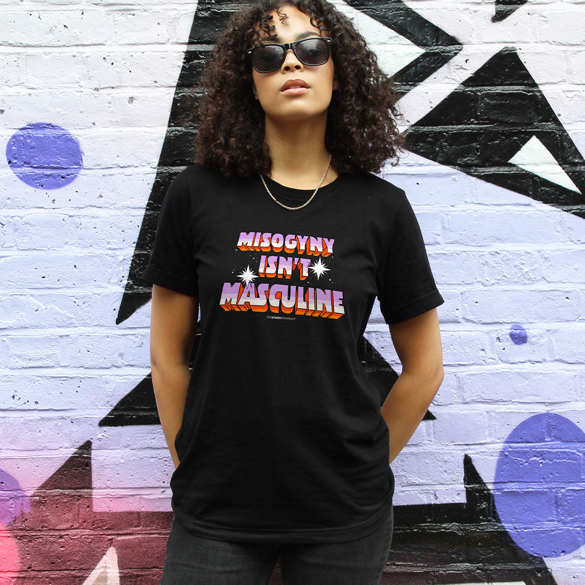 Misogyny Isn't Masculine T-Shirt-Feminist Apparel, Feminist Clothing, Feminist T Shirt, BC3001-The Spark Company