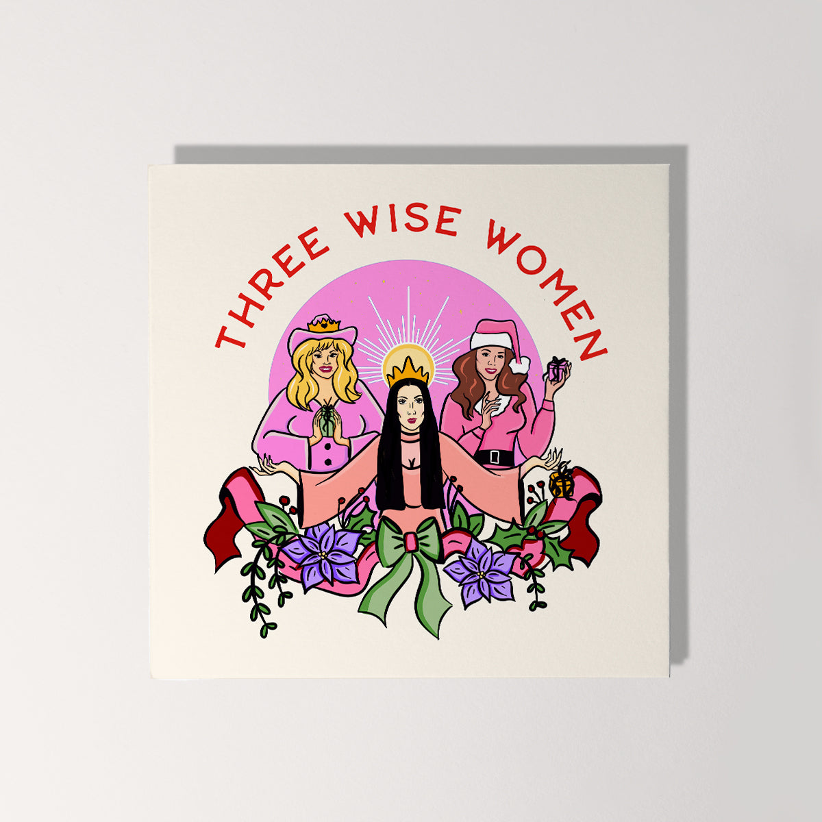 Mixed Feminist Christmas Cards (5 Pack)-Feminist Apparel, Feminist Gift, Feminist Christmas Cards-The Spark Company