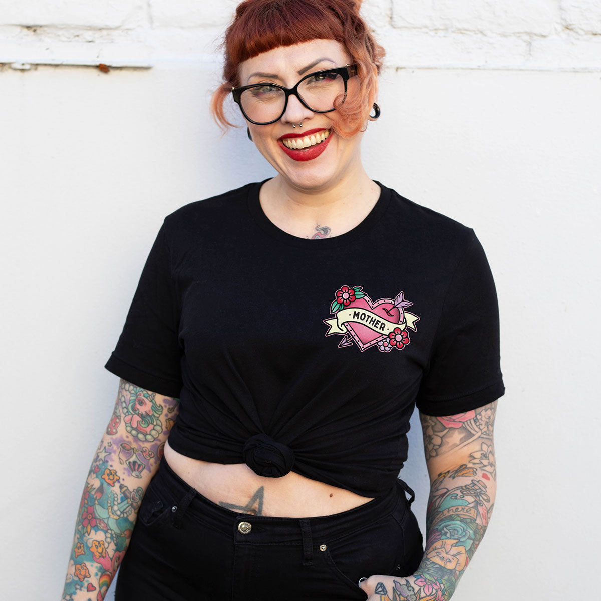 Mother Heart T-Shirt-Feminist Apparel, Feminist Clothing, Feminist T Shirt, BC3001-The Spark Company