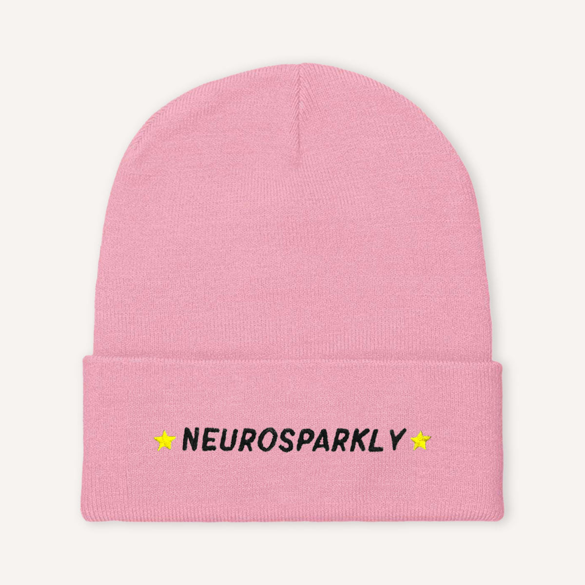 Neurosparkly Embroidered Beanie Hat-Feminist Apparel, Feminist Gift, Feminist Cuffed Beanie Hat, BB45-The Spark Company
