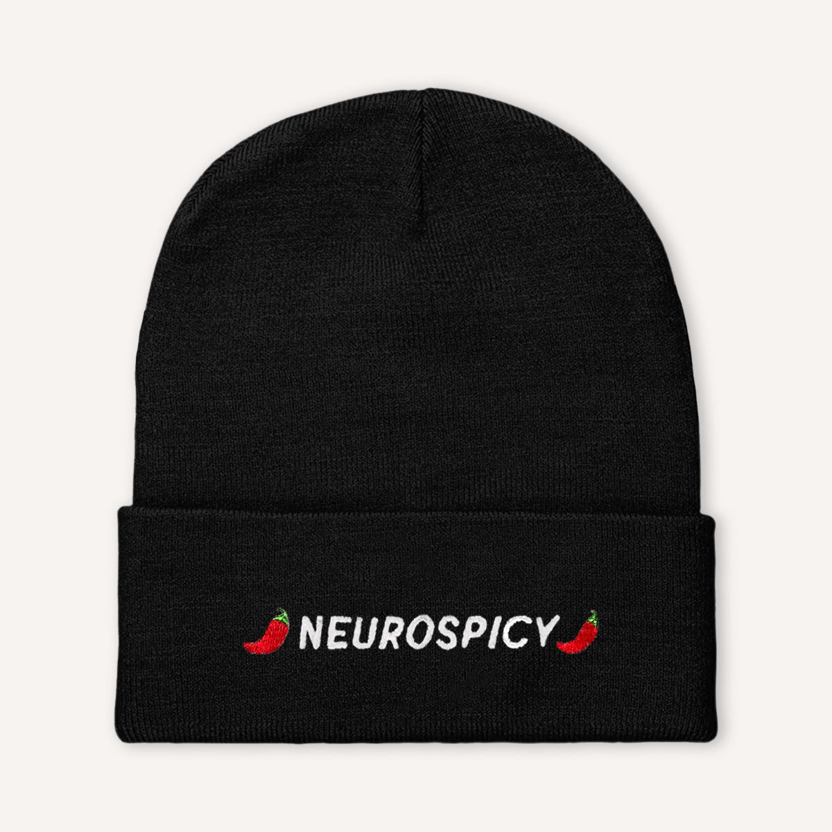 Neurospicy Embroidered Beanie Hat-Feminist Apparel, Feminist Gift, Feminist Cuffed Beanie Hat, BB45-The Spark Company