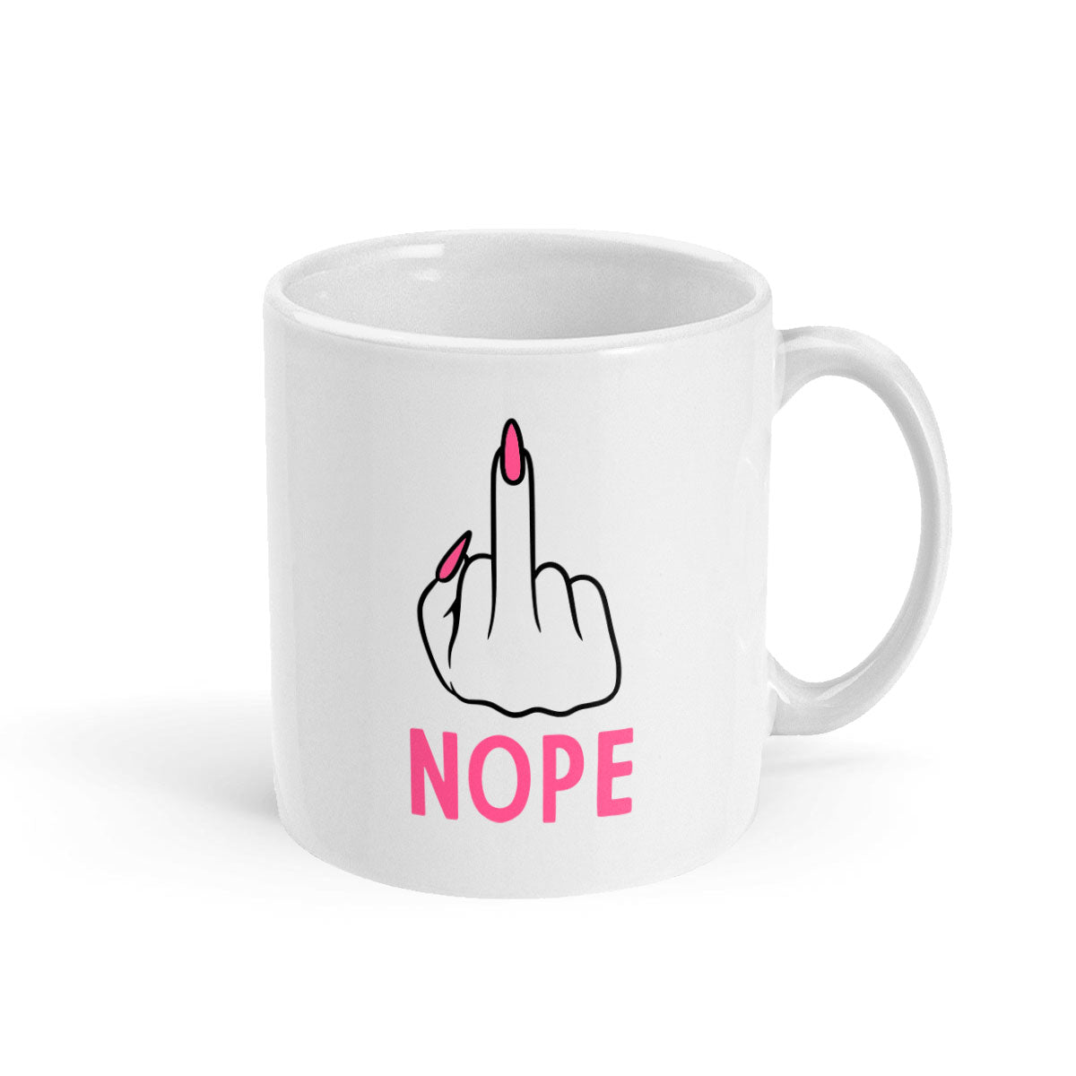 Nope Mug-Feminist Apparel, Feminist Gift, Feminist Coffee Mug, 11oz White Ceramic-The Spark Company