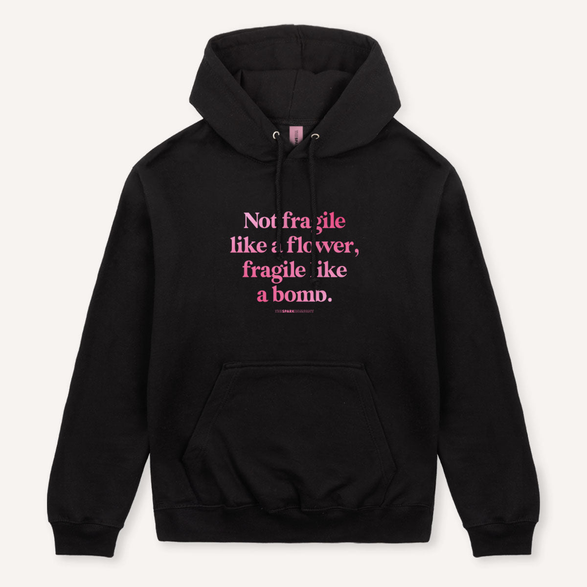 Not Fragile Like A Flower, Fragile Like A Bomb Hoodie-Feminist Apparel, Feminist Clothing, Feminist Hoodie, JH001-The Spark Company