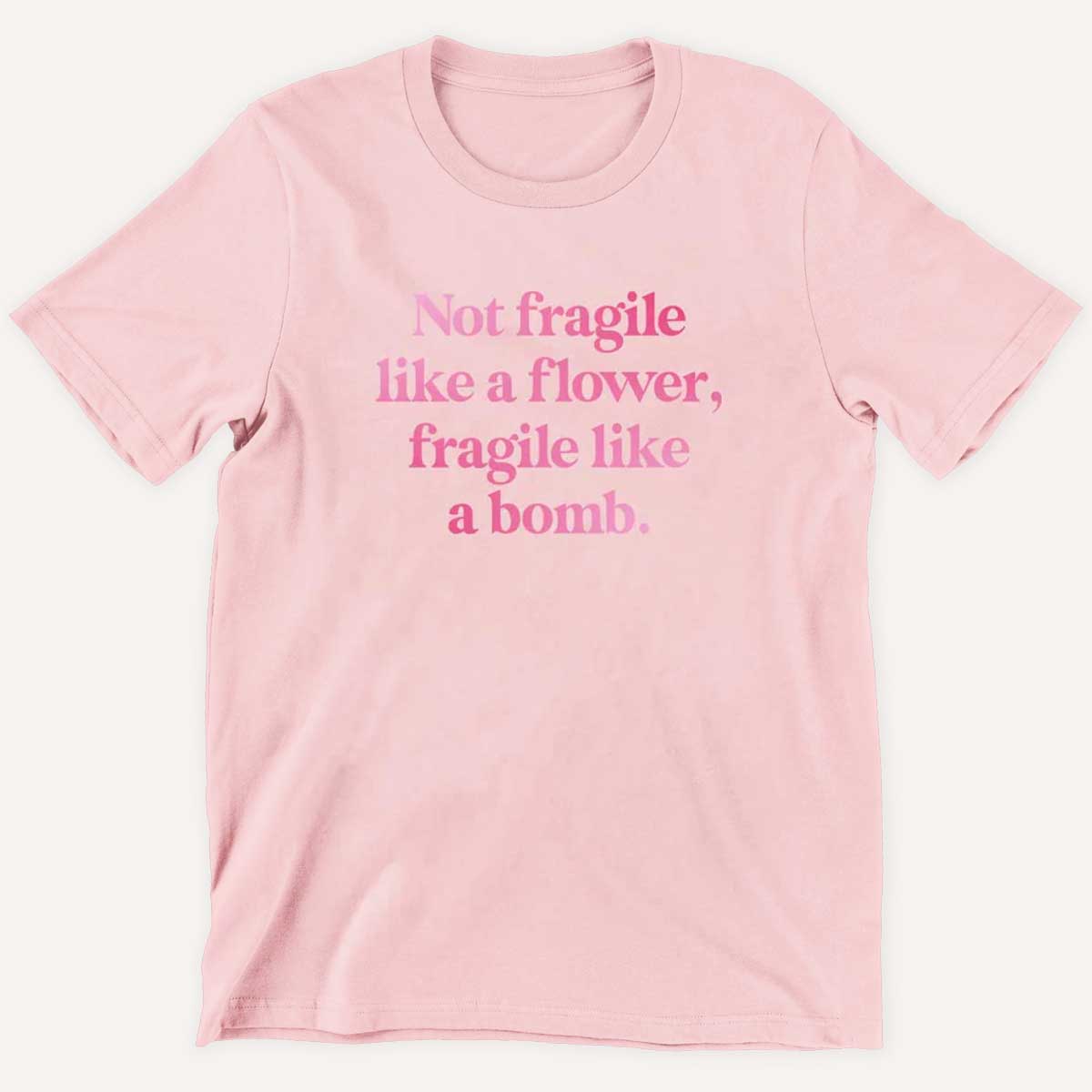 Not Fragile Like A Flower, Fragile Like A Bomb Kids T-Shirt-Feminist Apparel, Feminist Clothing, Feminist Kids T Shirt, MiniCreator-The Spark Company