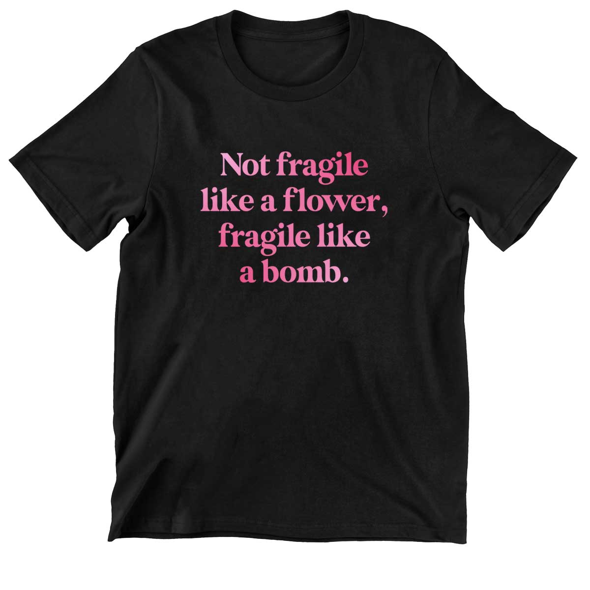 Not Fragile Like A Flower, Fragile Like A Bomb Kids T-Shirt-Feminist Apparel, Feminist Clothing, Feminist Kids T Shirt, MiniCreator-The Spark Company