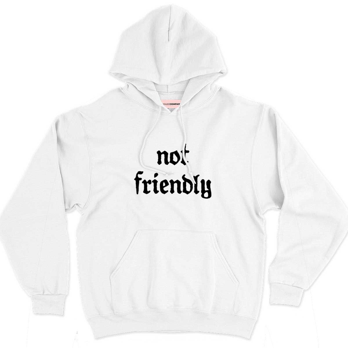 Not Friendly Hoodie-Feminist Apparel, Feminist Clothing, Feminist Hoodie, JH001-The Spark Company