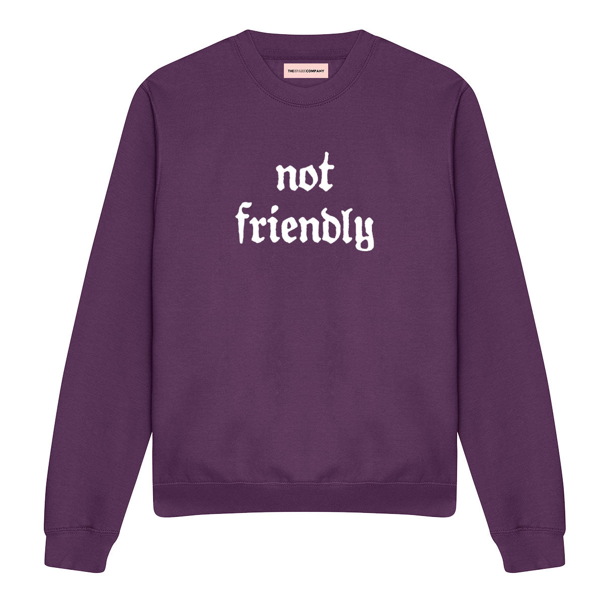 Not Friendly Sweatshirt-Feminist Apparel, Feminist Clothing, Feminist Sweatshirt, JH030-The Spark Company