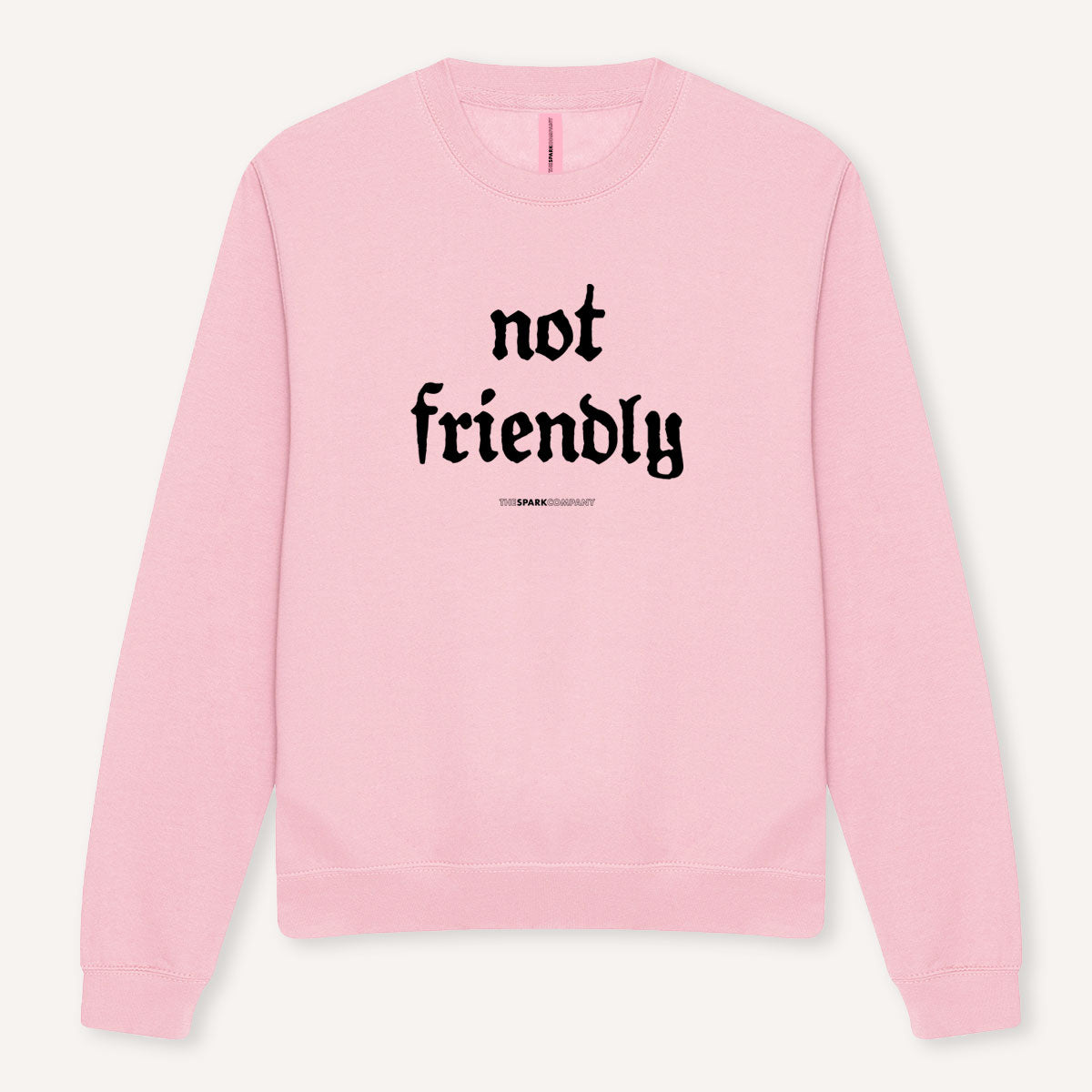 Not Friendly Sweatshirt-Feminist Apparel, Feminist Clothing, Feminist Sweatshirt, JH030-The Spark Company