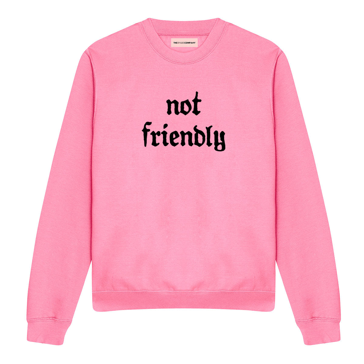 Not Friendly Sweatshirt-Feminist Apparel, Feminist Clothing, Feminist Sweatshirt, JH030-The Spark Company