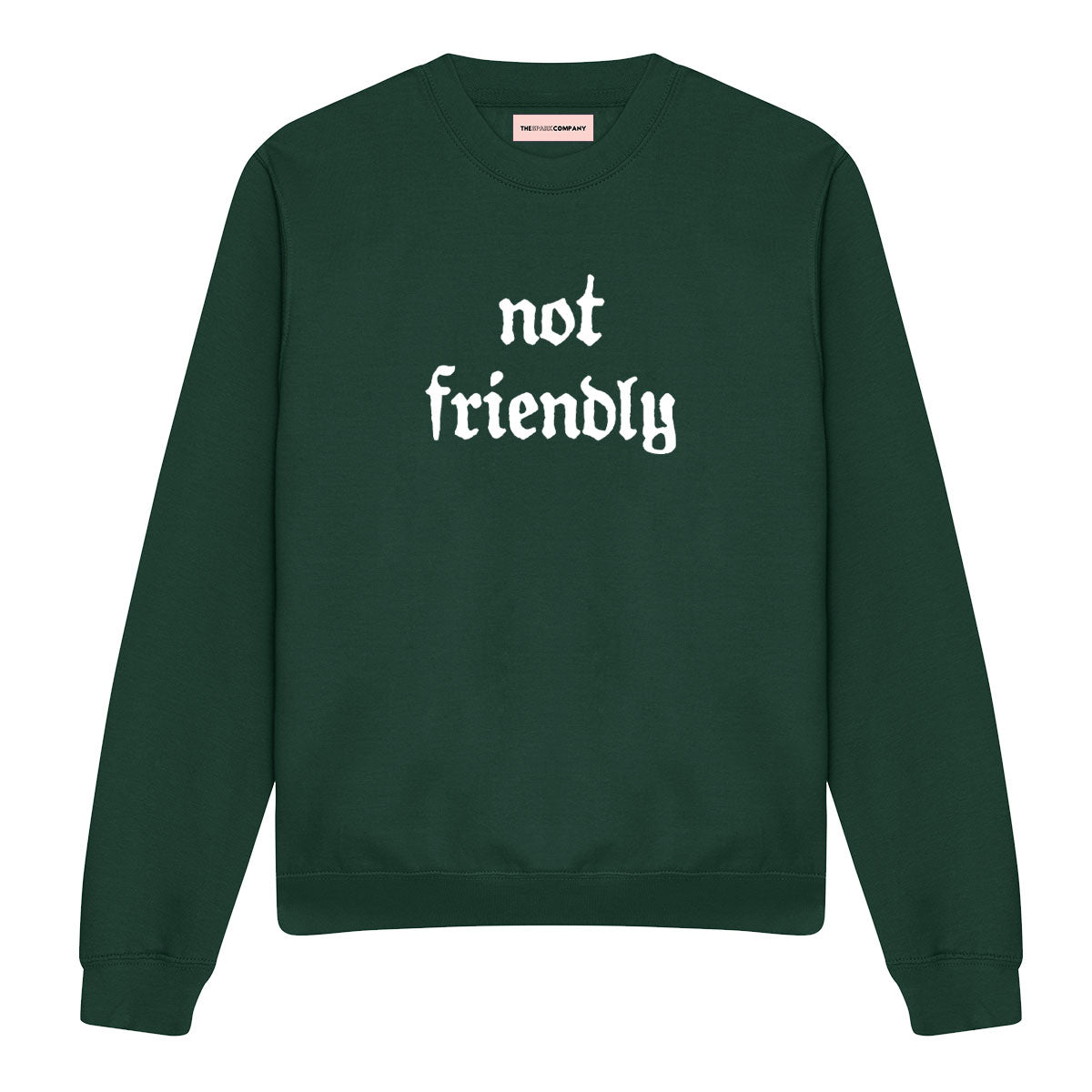 Not Friendly Sweatshirt-Feminist Apparel, Feminist Clothing, Feminist Sweatshirt, JH030-The Spark Company