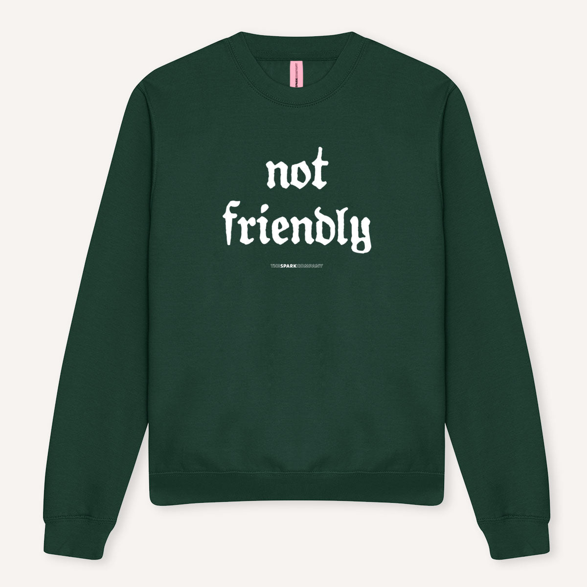 Not Friendly Sweatshirt-Feminist Apparel, Feminist Clothing, Feminist Sweatshirt, JH030-The Spark Company