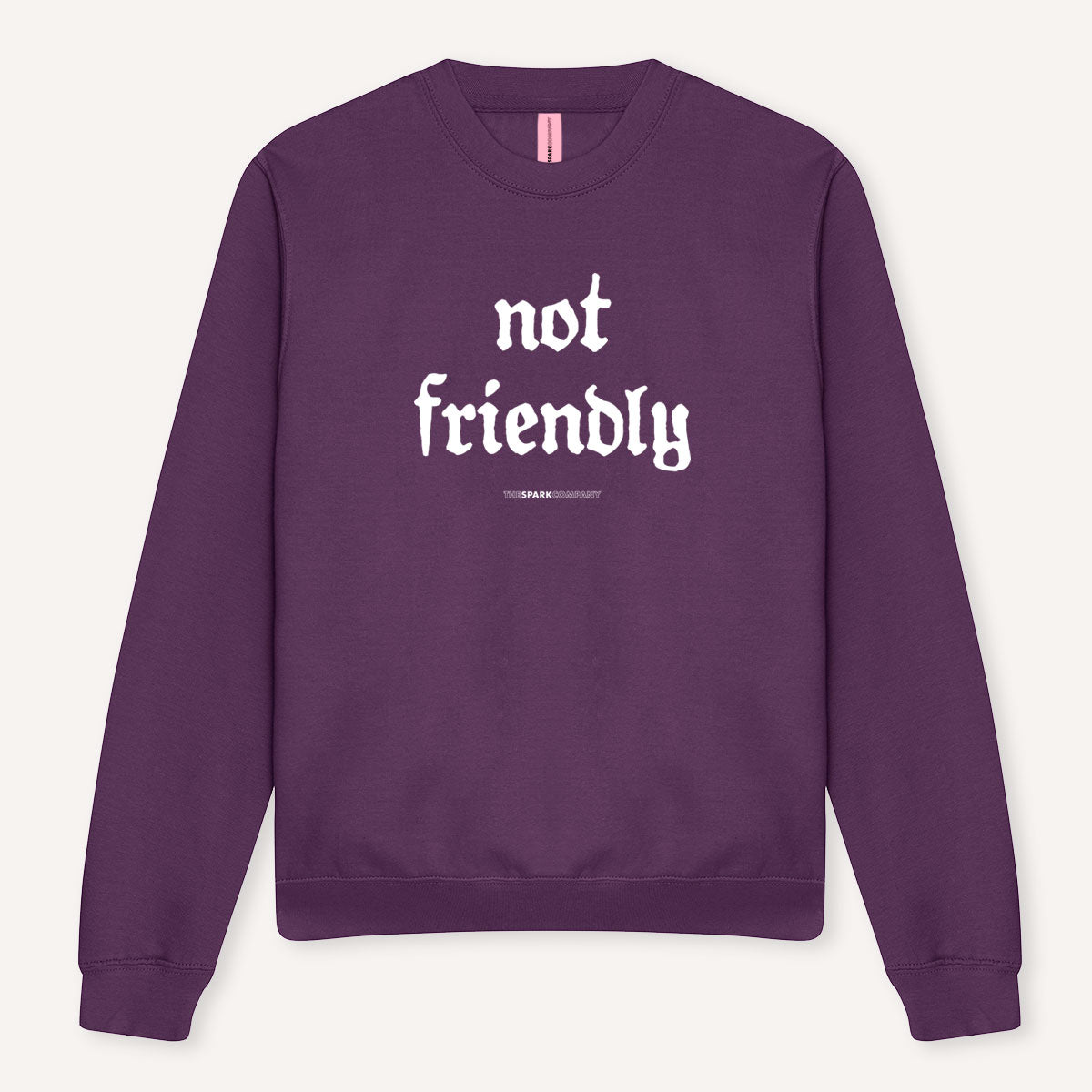 Not Friendly Sweatshirt-Feminist Apparel, Feminist Clothing, Feminist Sweatshirt, JH030-The Spark Company