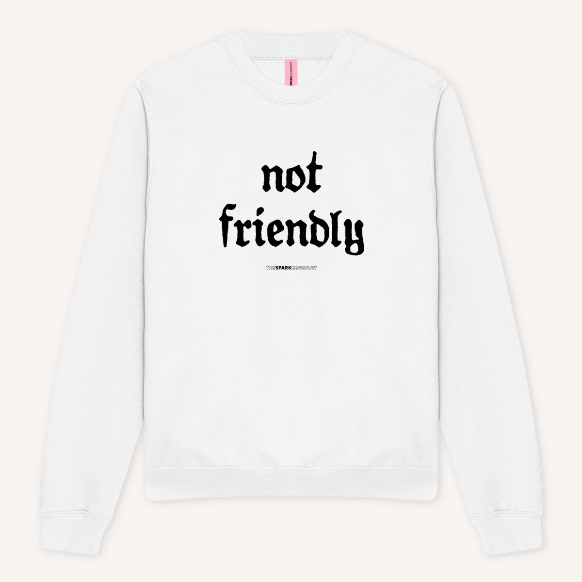 Not Friendly Sweatshirt-Feminist Apparel, Feminist Clothing, Feminist Sweatshirt, JH030-The Spark Company