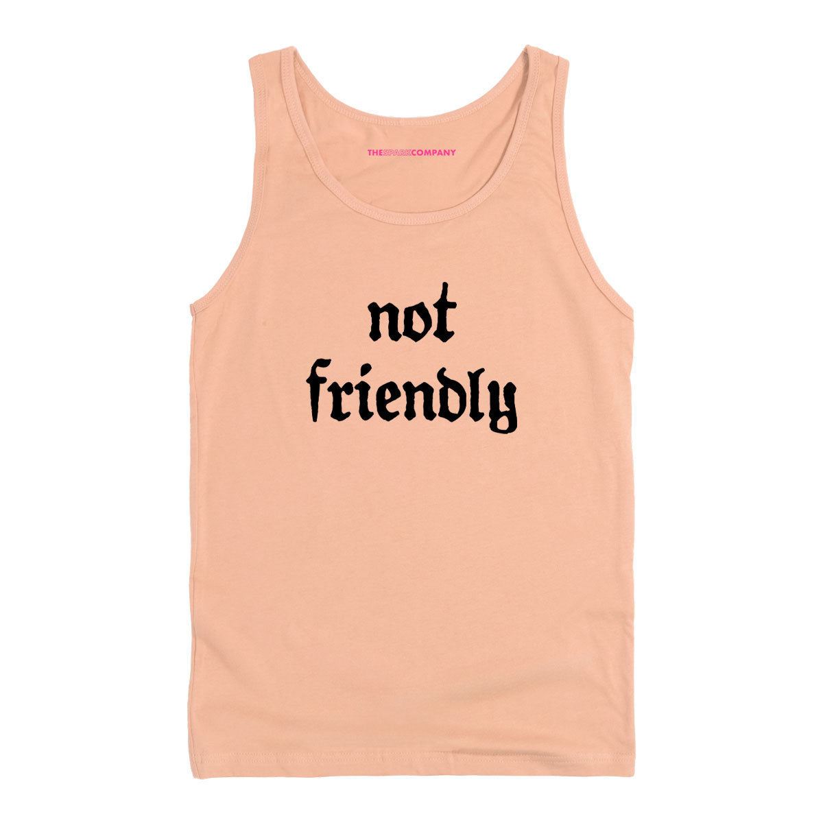 Not Friendly Tank Top-Feminist Apparel, Feminist Clothing, Feminist Tank, 03980-The Spark Company