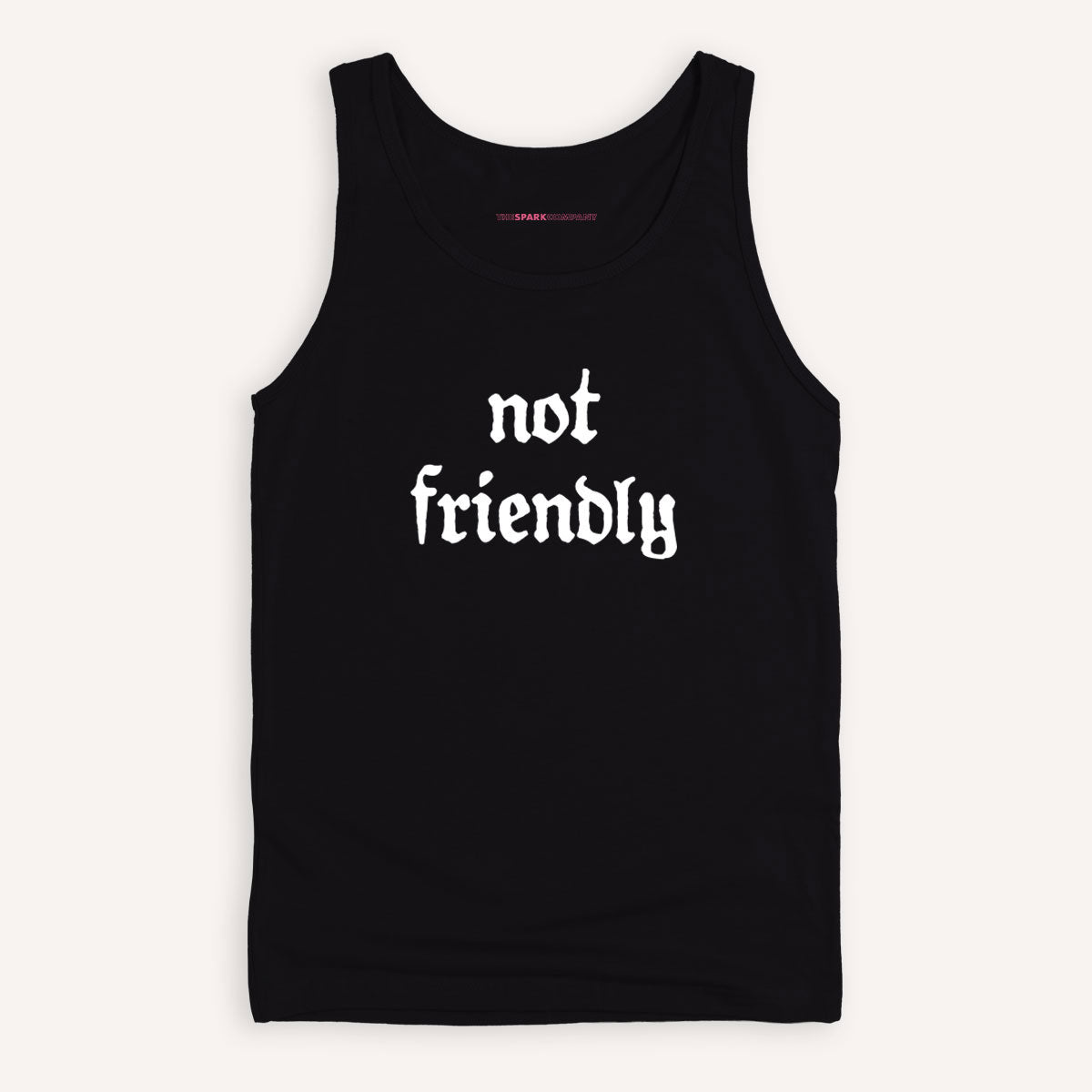 Not Friendly Tank Top-Feminist Apparel, Feminist Clothing, Feminist Tank, 03980-The Spark Company