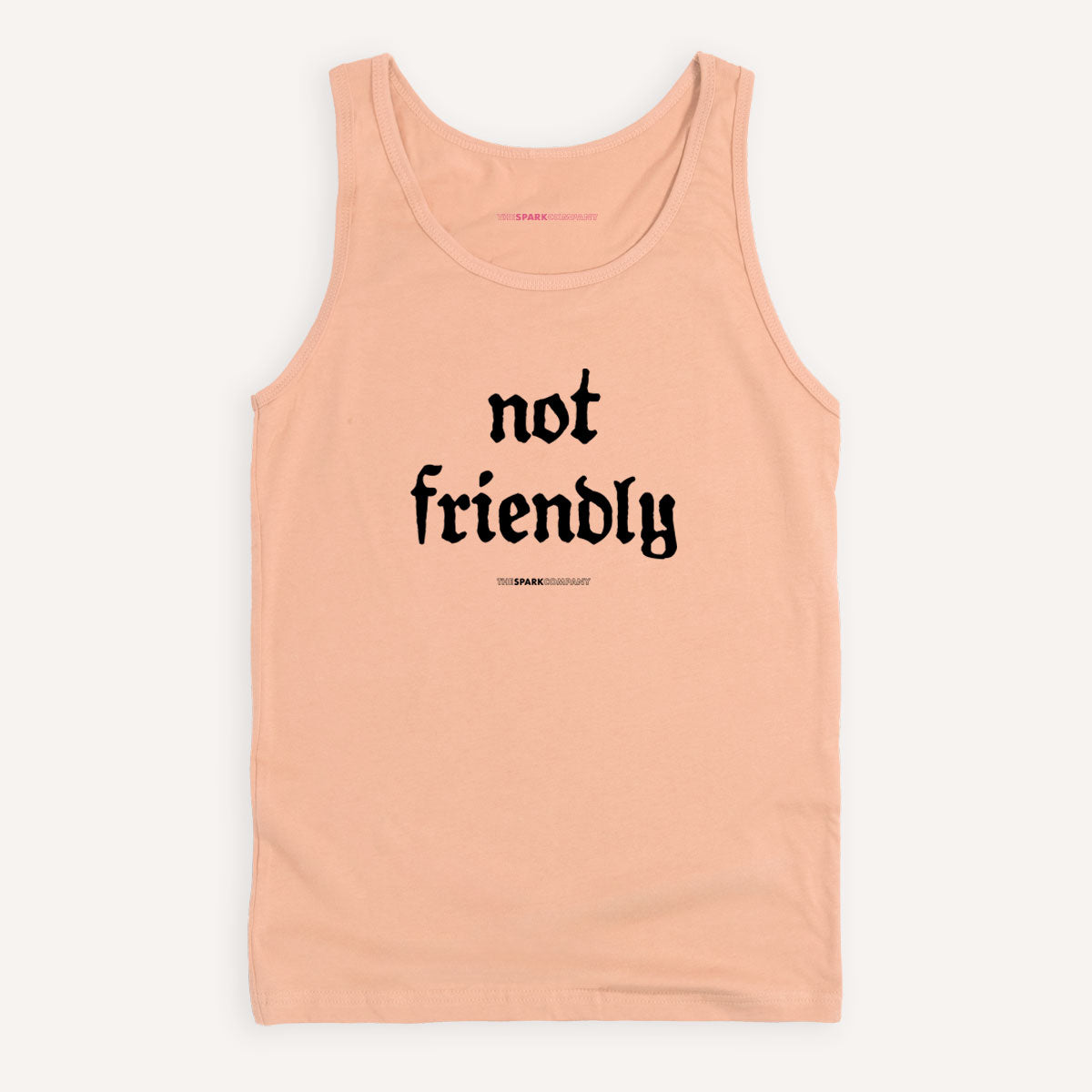Not Friendly Tank Top-Feminist Apparel, Feminist Clothing, Feminist Tank, 03980-The Spark Company