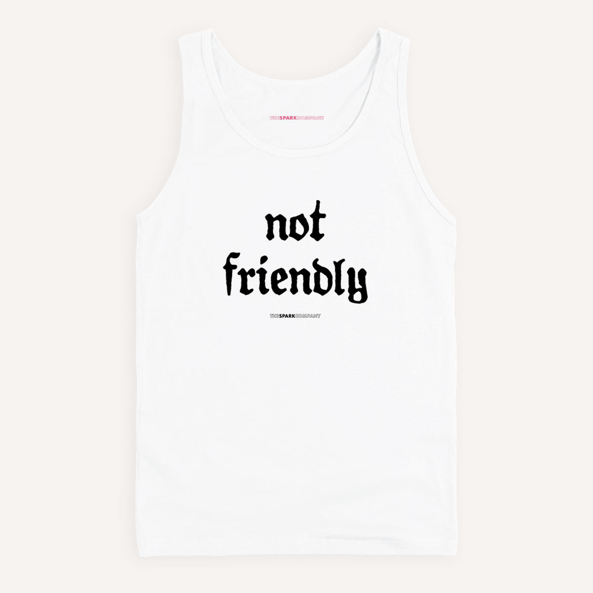 Not Friendly Tank Top-Feminist Apparel, Feminist Clothing, Feminist Tank, 03980-The Spark Company