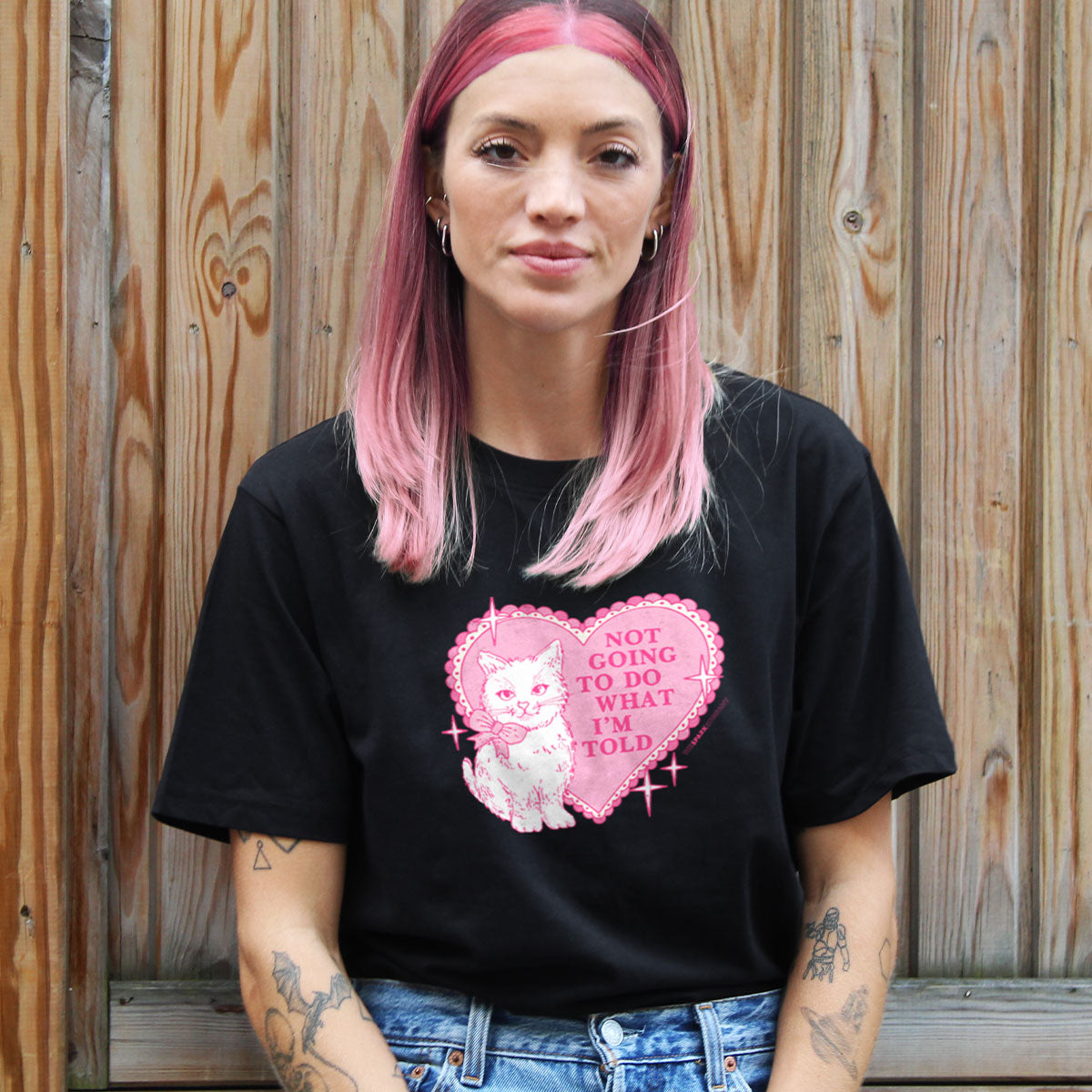 Not Going To Do What I'm Told T-Shirt-Feminist Apparel, Feminist Clothing, Feminist T Shirt, BC3001-The Spark Company