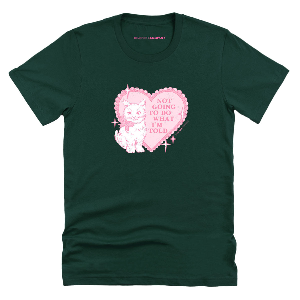 Not Going To Do What I'm Told T-Shirt-Feminist Apparel, Feminist Clothing, Feminist T Shirt, BC3001-The Spark Company