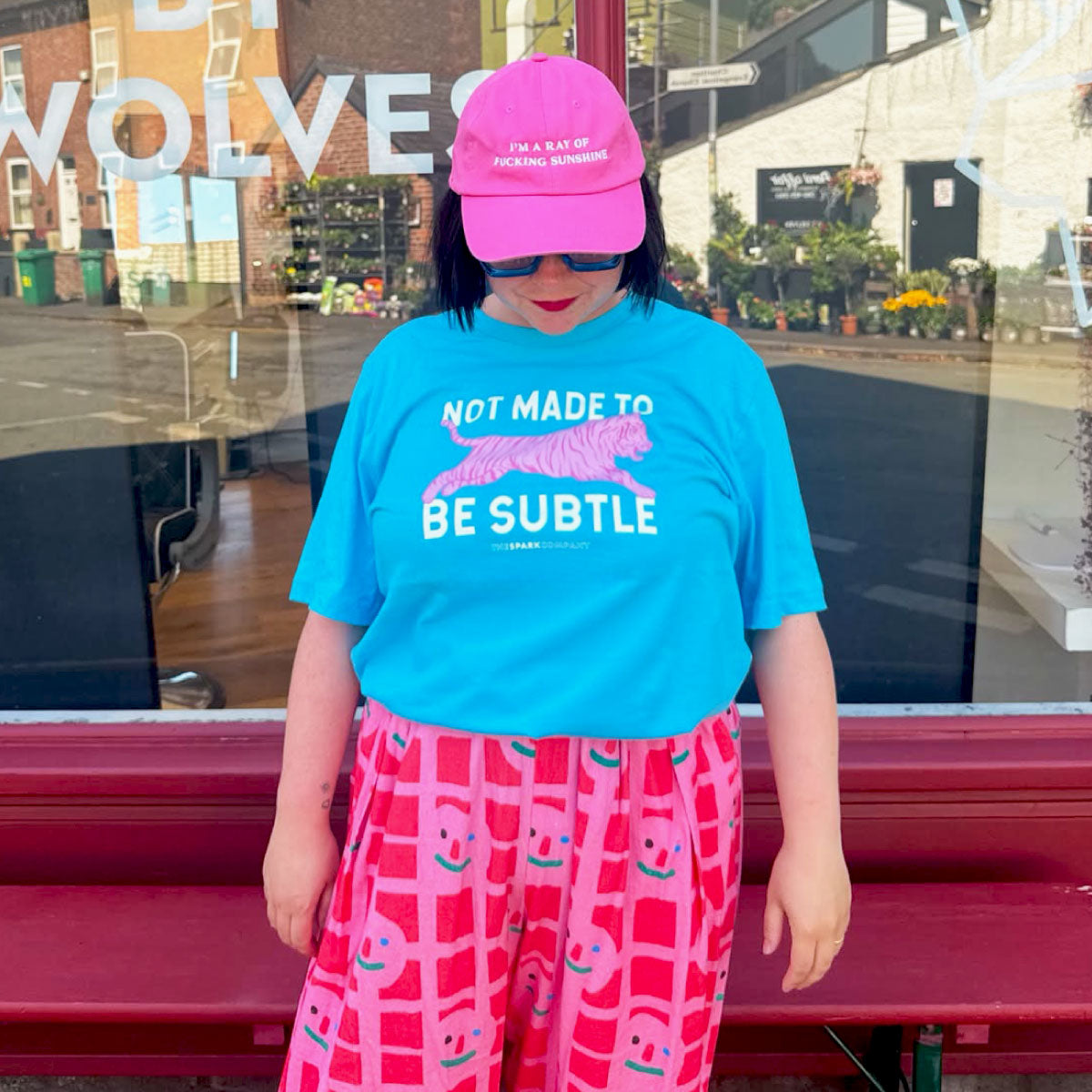 Not Made To Be Subtle Dopamine T-Shirt-Feminist Apparel, Feminist Clothing, Feminist T Shirt, BC3001-The Spark Company