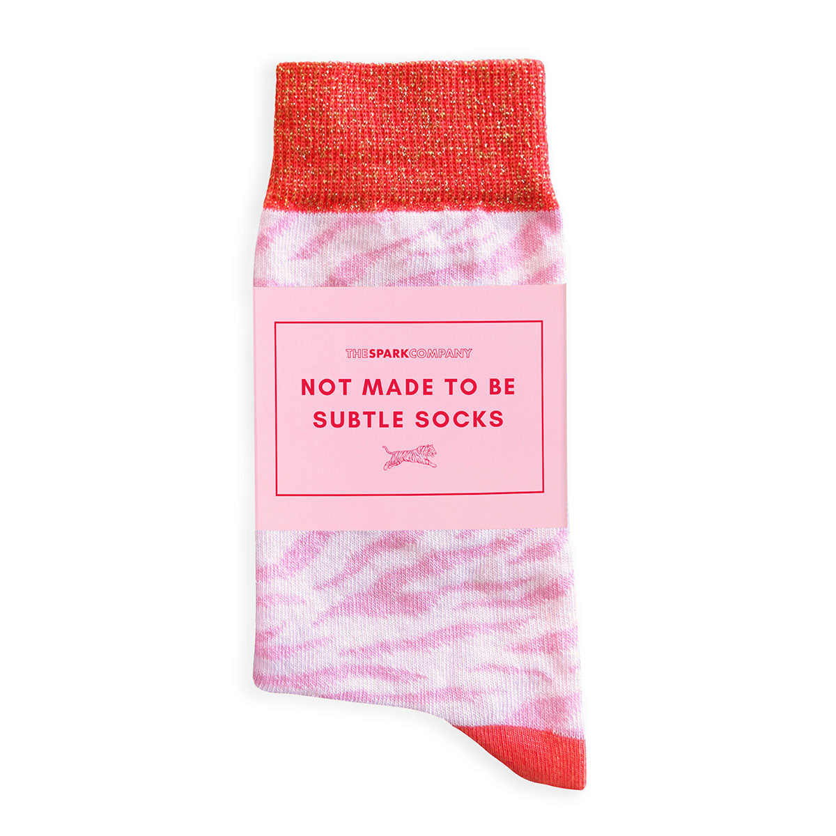 Not Made To Be Subtle Glitter Socks-Feminist Apparel, Feminist Clothing, Feminist Socks-The Spark Company